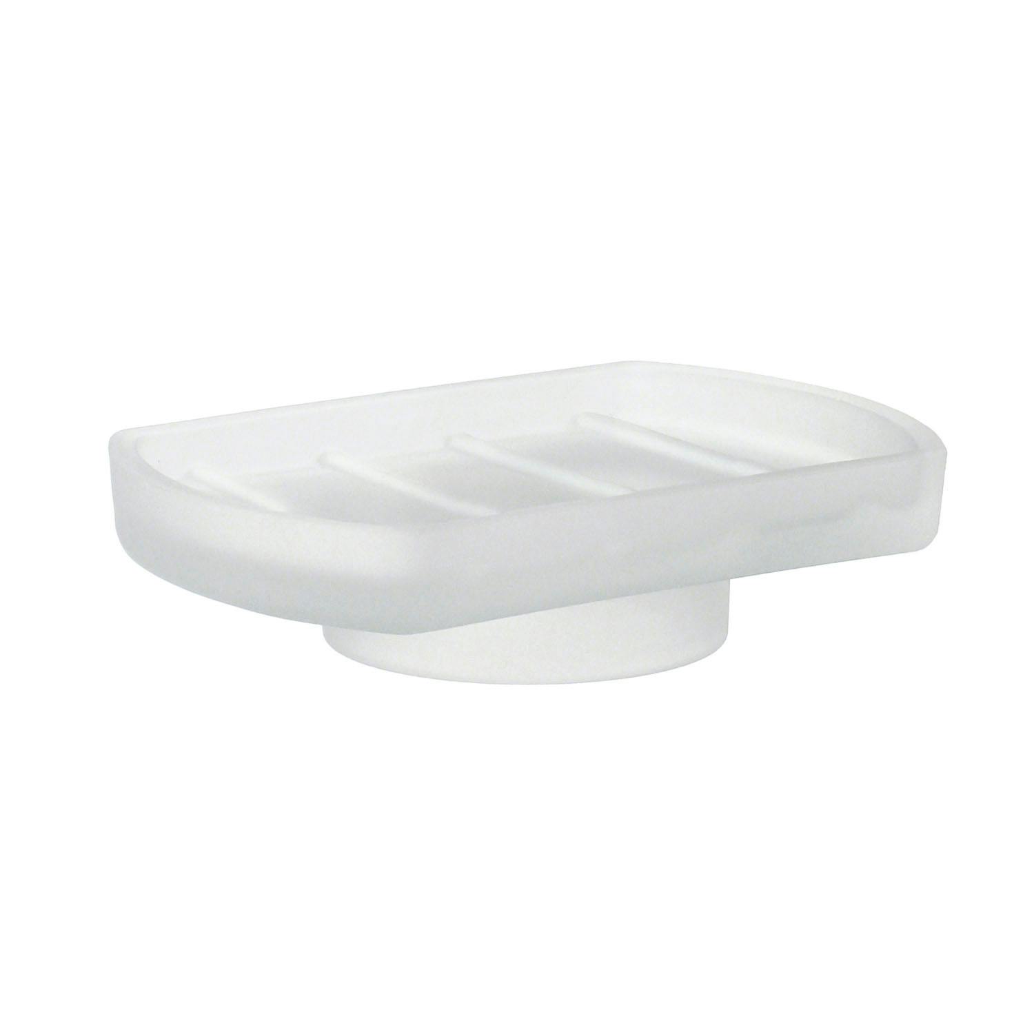 Smedbo Light Frosted Glass Spare Replacement Rectangular Soap Dish Tray For Wall Mounted Soap Dish Holders