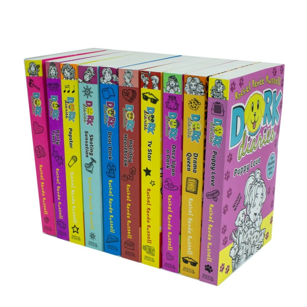 Simon & Schuster Rachel Renee Russell Dork Diaries Series 10 Books Set