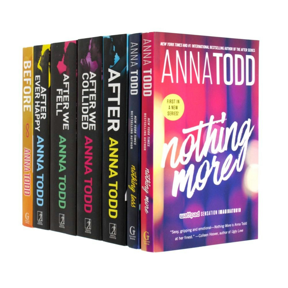 Various Publishers Anna Todd 7 Book Set The After & The Landon Series (After, After Ever Happy, After We Collided, After We Fell, Before, Nothing More & Nothing Less)