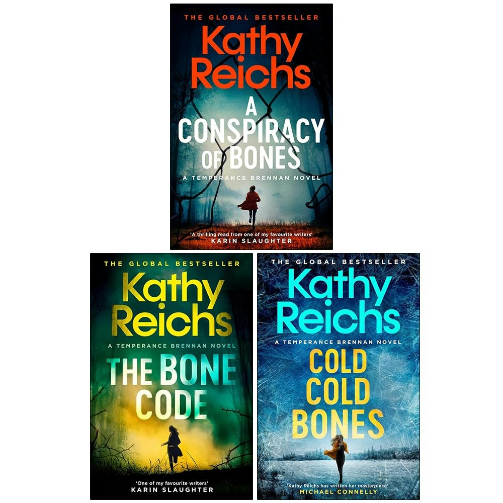 Simon & Schuster Ltd Temperance Brennan 19-21 3 Book Set A Conspiracy Of Bones, The Bone Code & Cold, Cold Bones