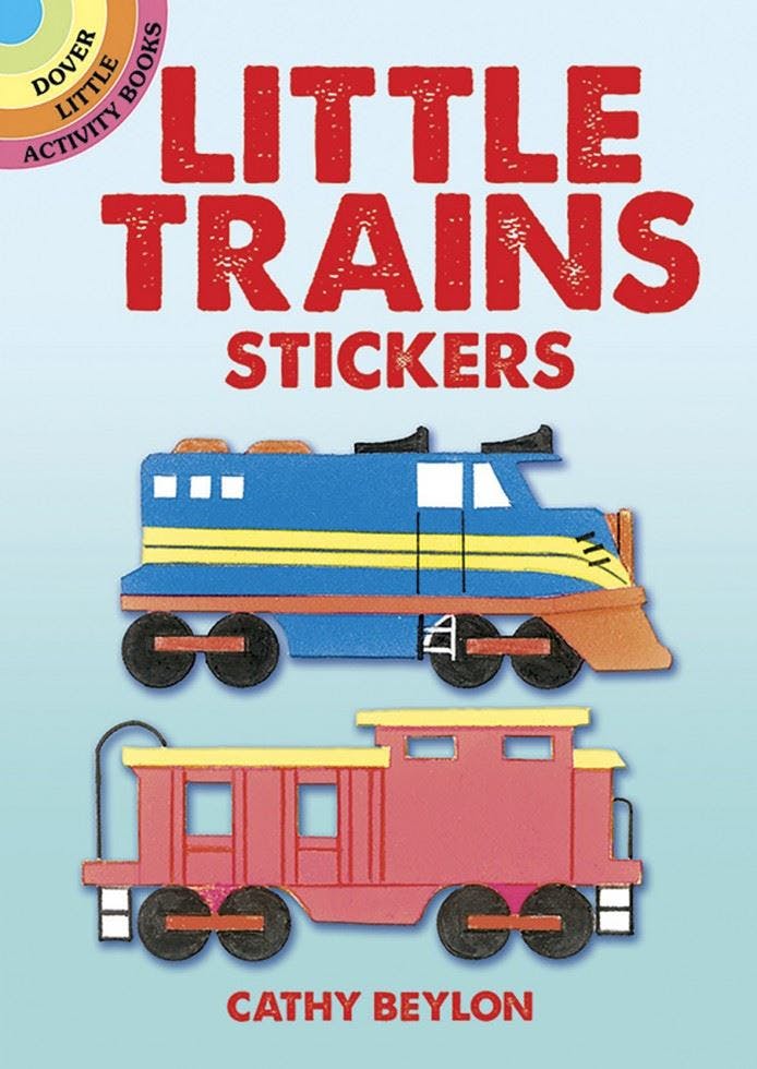 Little Trains Stickers by Cathy Beylon (Paperback Book) - Image 4