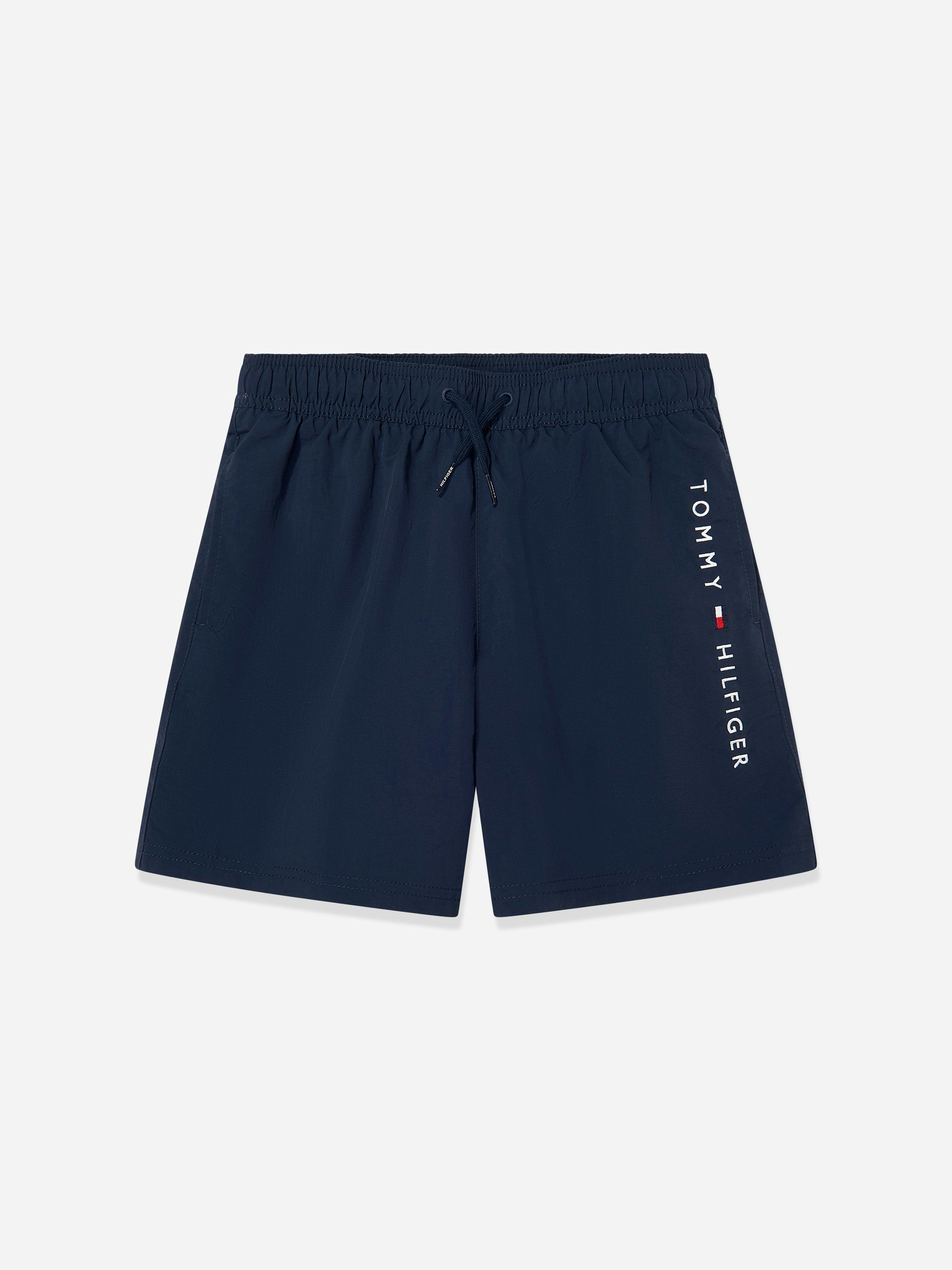 Tommy Hilfiger Boys Medium Drawstring Swim Shorts In Navy - Navy - 10 - 12 Yrs