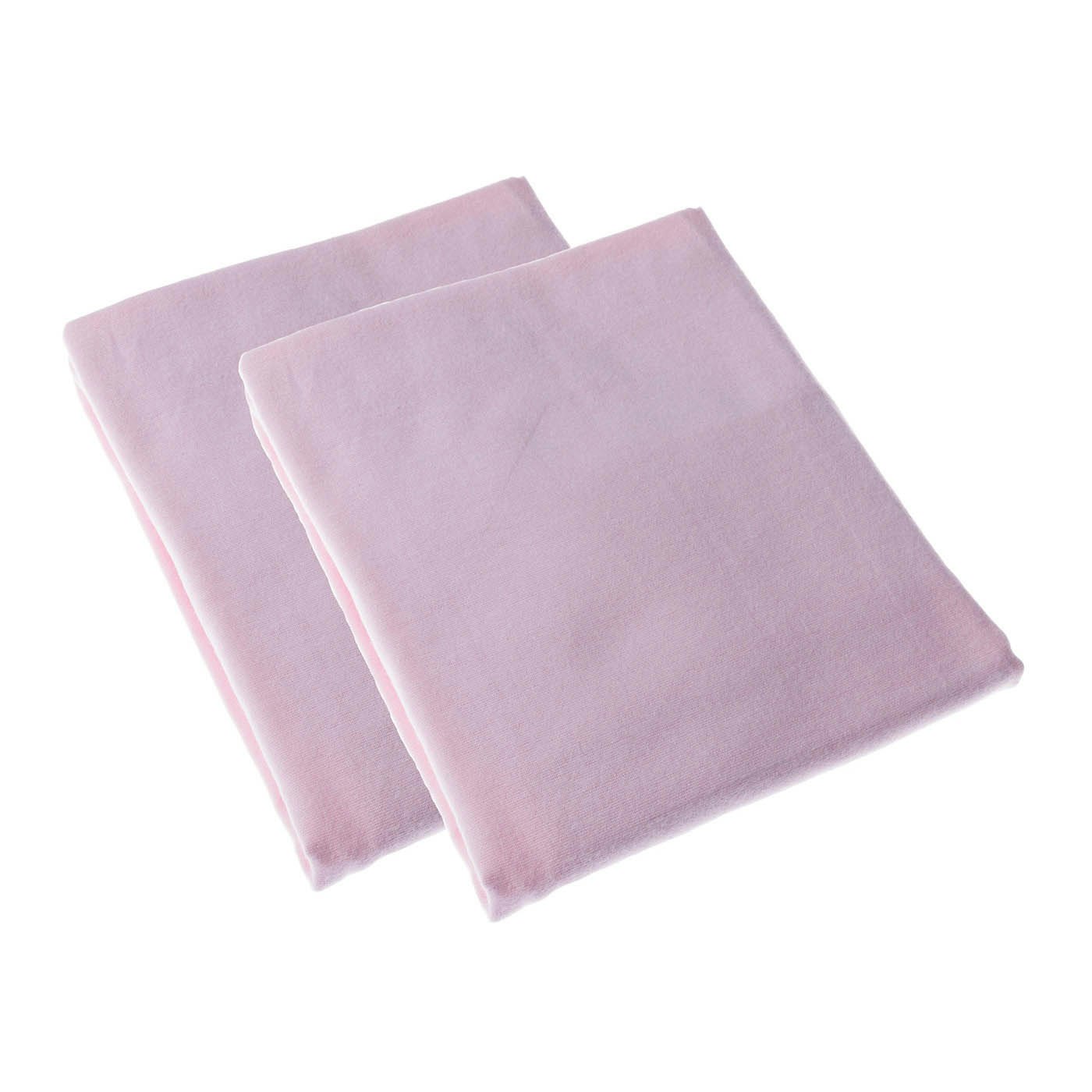 Homescapes Pink Brushed Cotton Fitted Cot Sheet Pair 100% Cotton - 60 X 120 Cm