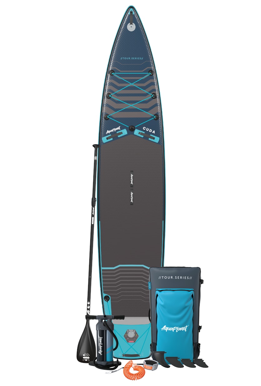 Aquaplanet Cuda Expedition 14' Inflatable Paddle Board Package