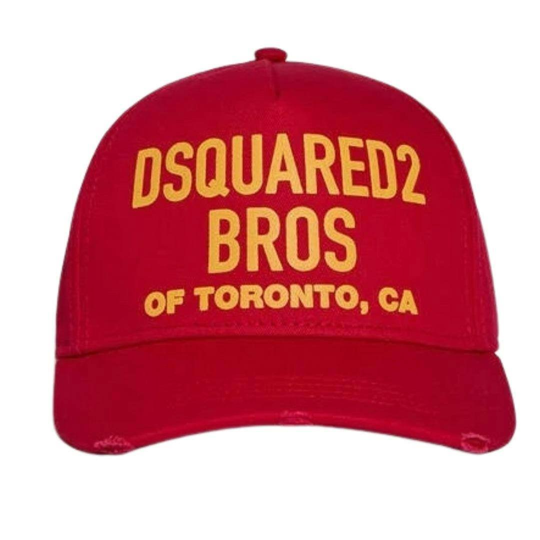 Dsquared2 Red Bros Of Toronto Baseball Cap - One Size - 100% Cotton