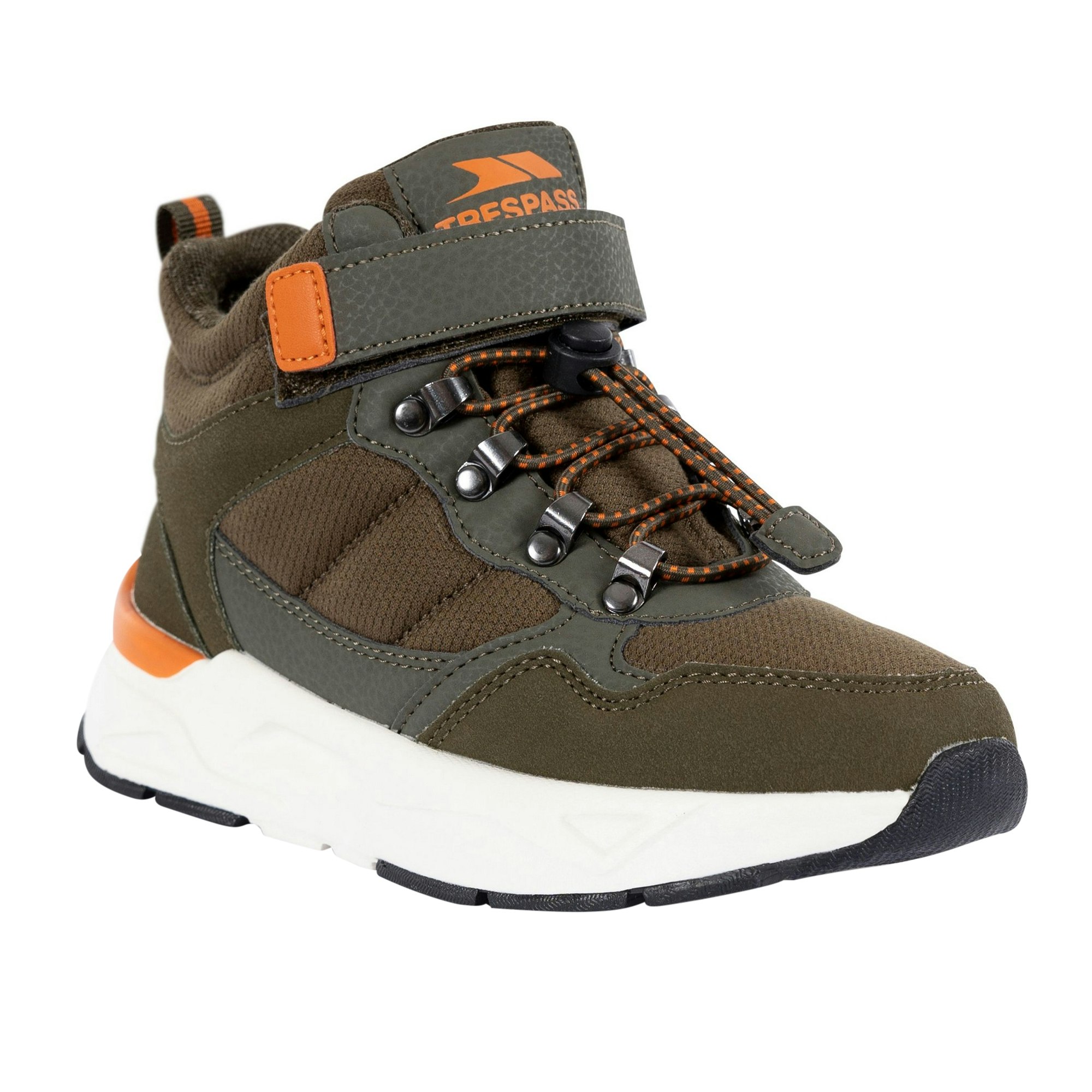 Trespass Boys Cady Walking Boots - Khaki - Khaki - Size 2 Uk