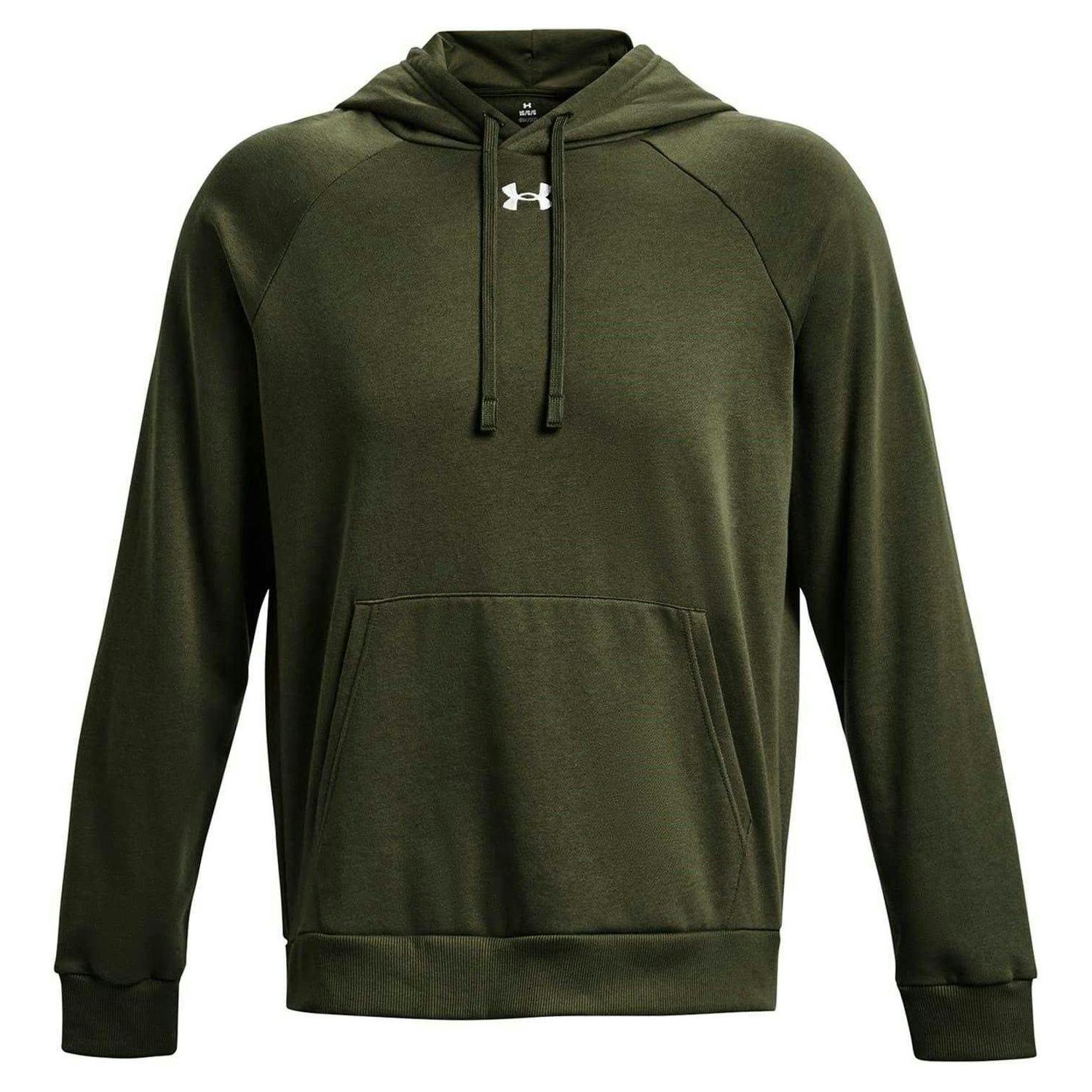 Under Armour Men's White Fleece Hoodie - Marine/ - L - Marine/ - 100% Mixed
