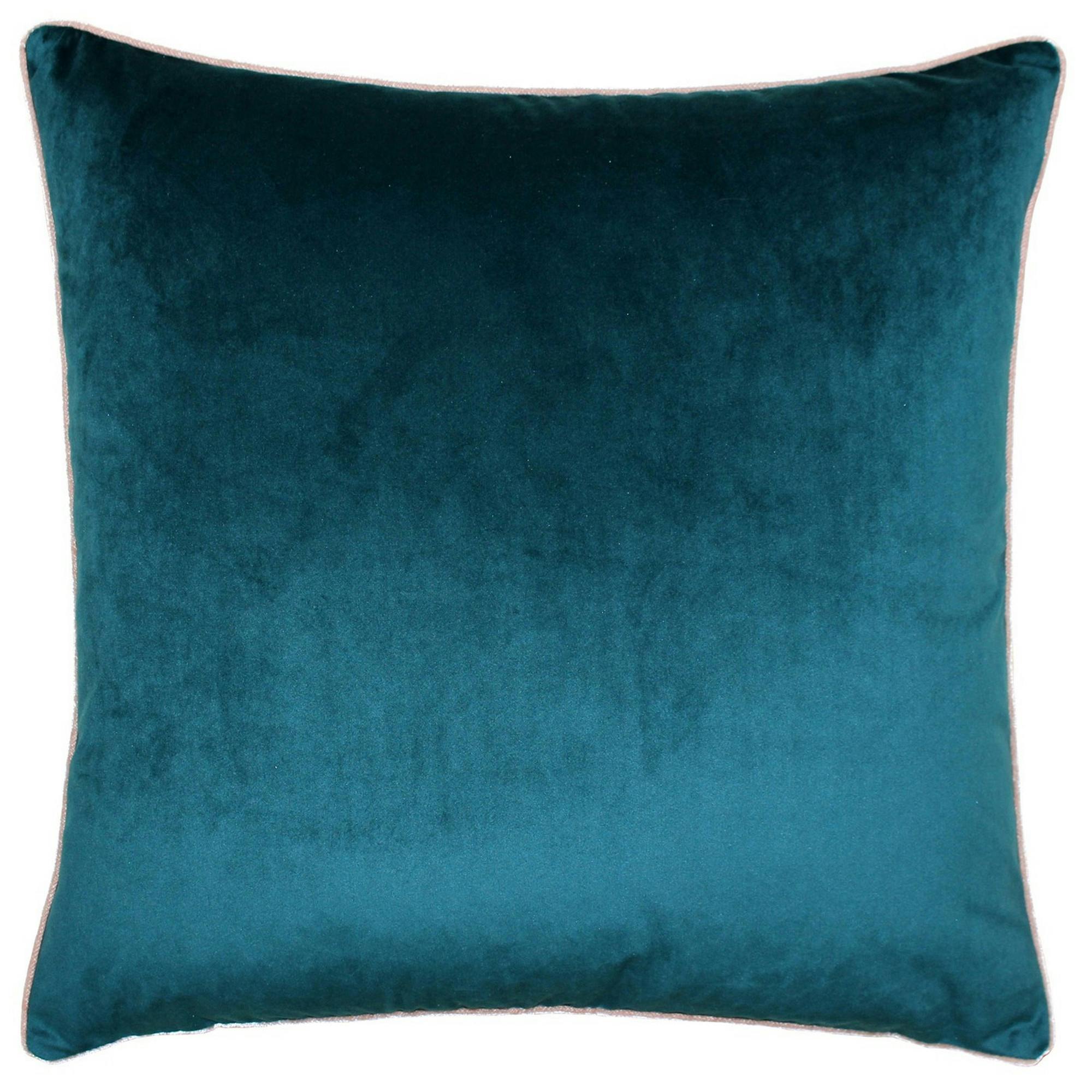 Riva Home Meridian Cushion Cover - Teal/Blush - 55 X 55Cm - Teal/Blush - 100% Polyester