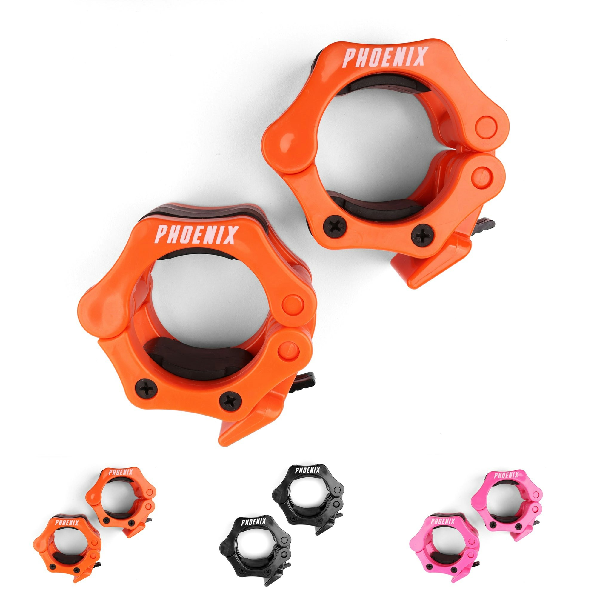 Phoenix Fitness Orange 2" Olympic Bar Locks