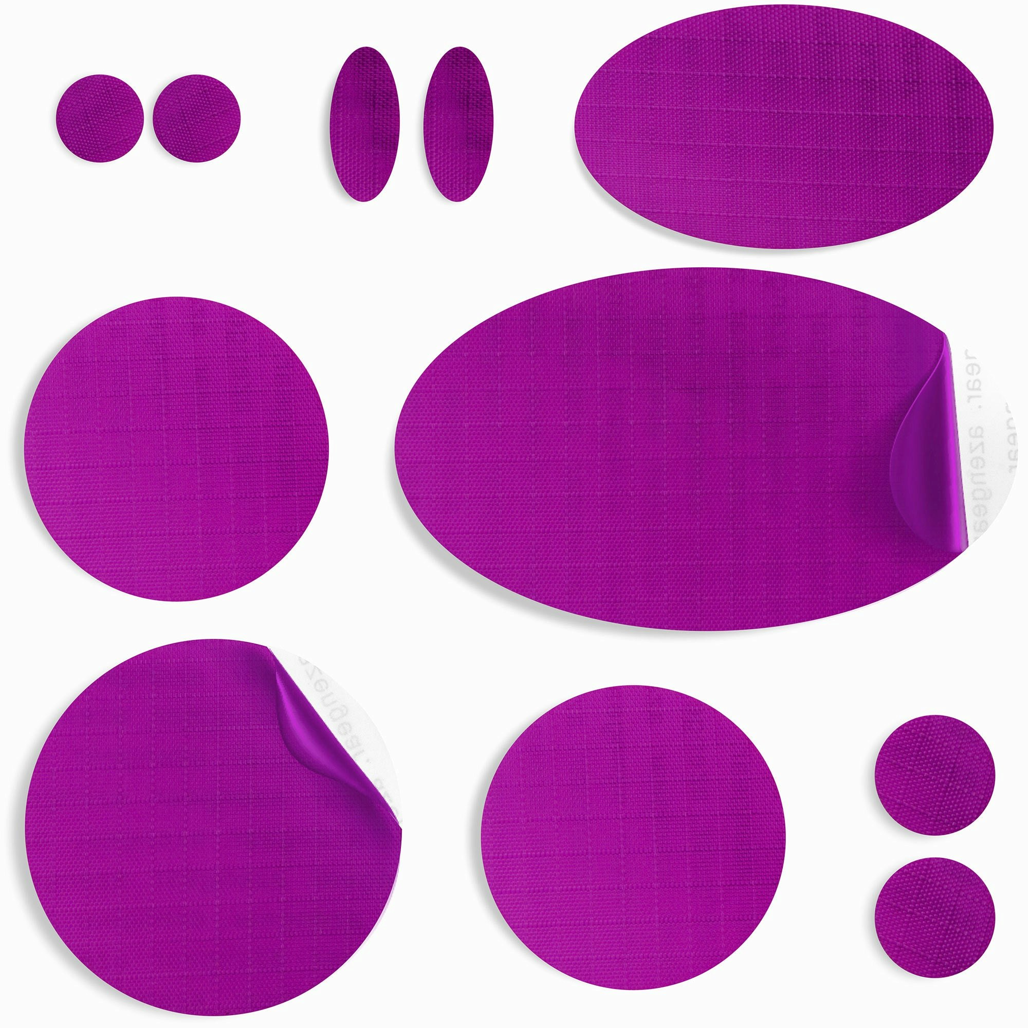 Azengear Dark/Purple Jacket Repair Patches - Waterproof, Self-Adhesive, Tear-Cold-Heat-Resistant