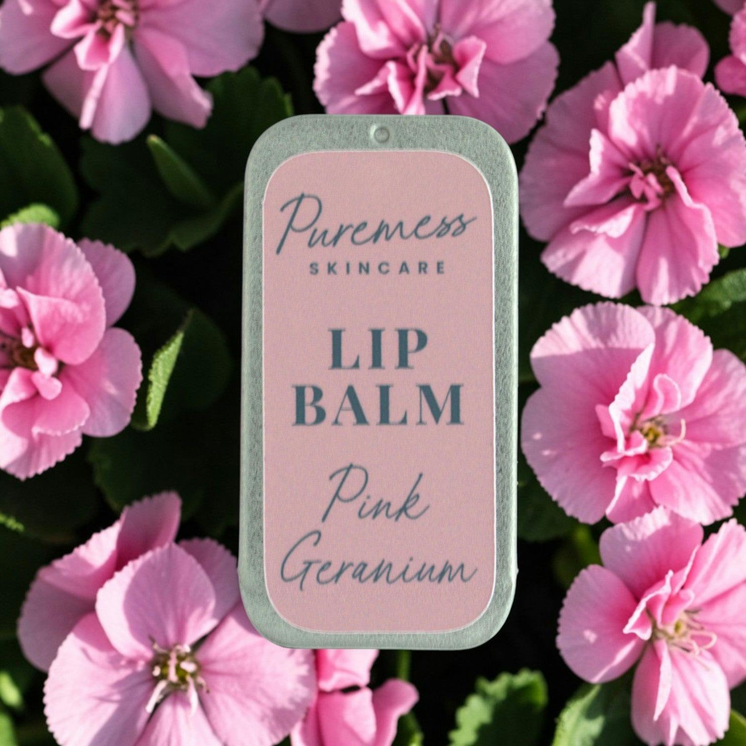 Puremess Pink Geranium Lip Balm