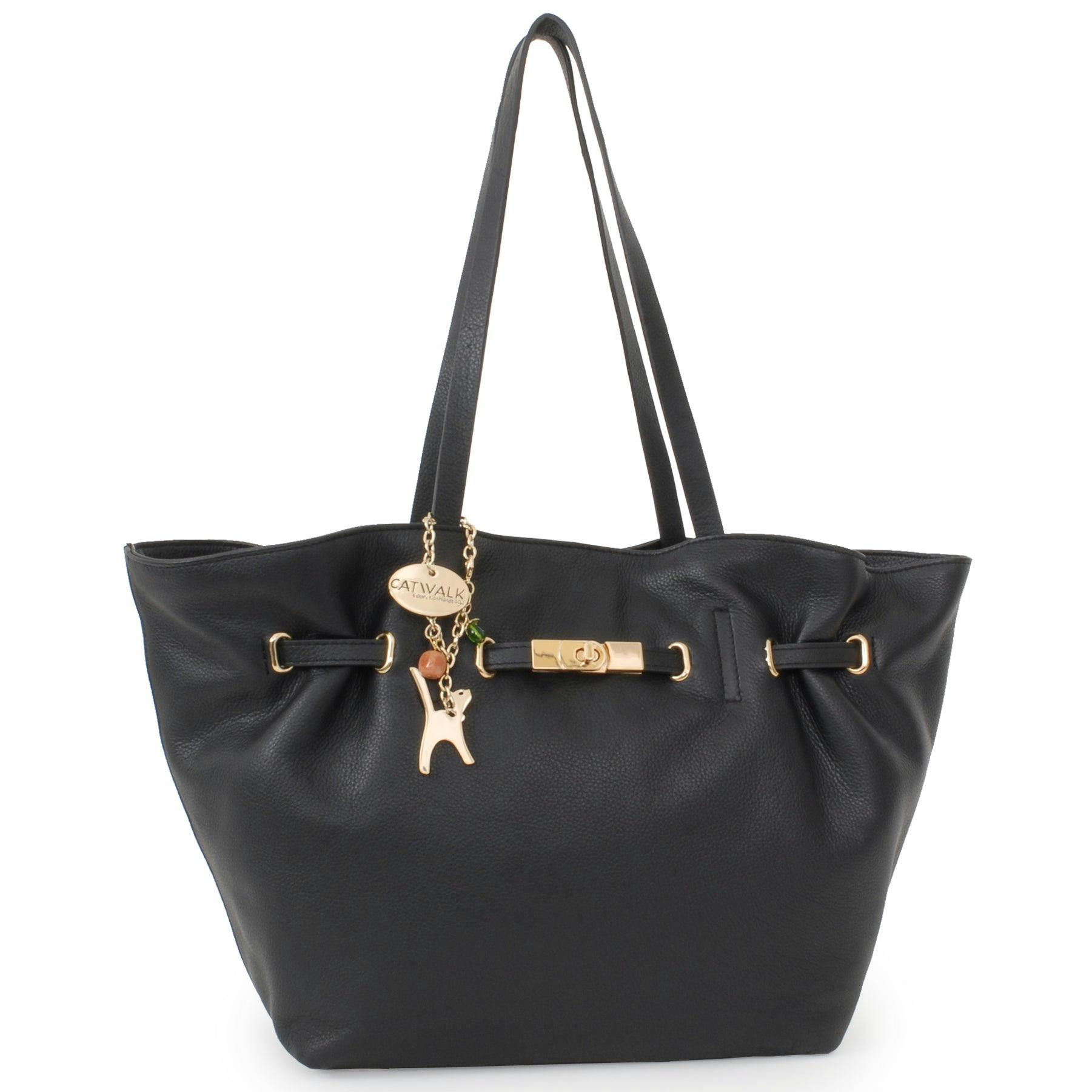 Catwalk Collection Handbags Black Sylvie - Tote Bag