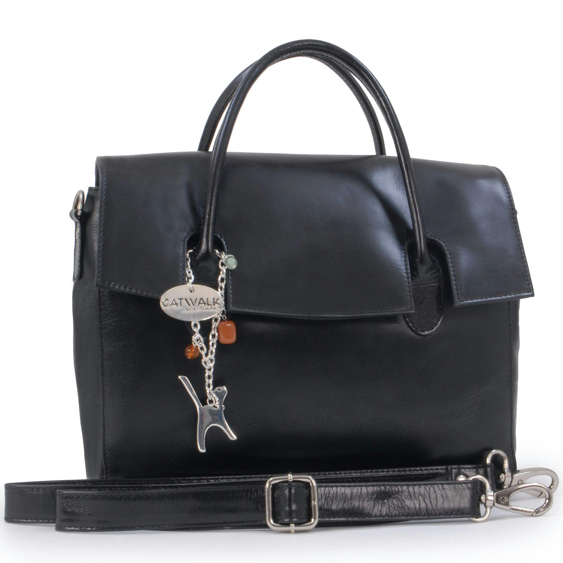 Catwalk Collection Handbags Black Ella - Handbag