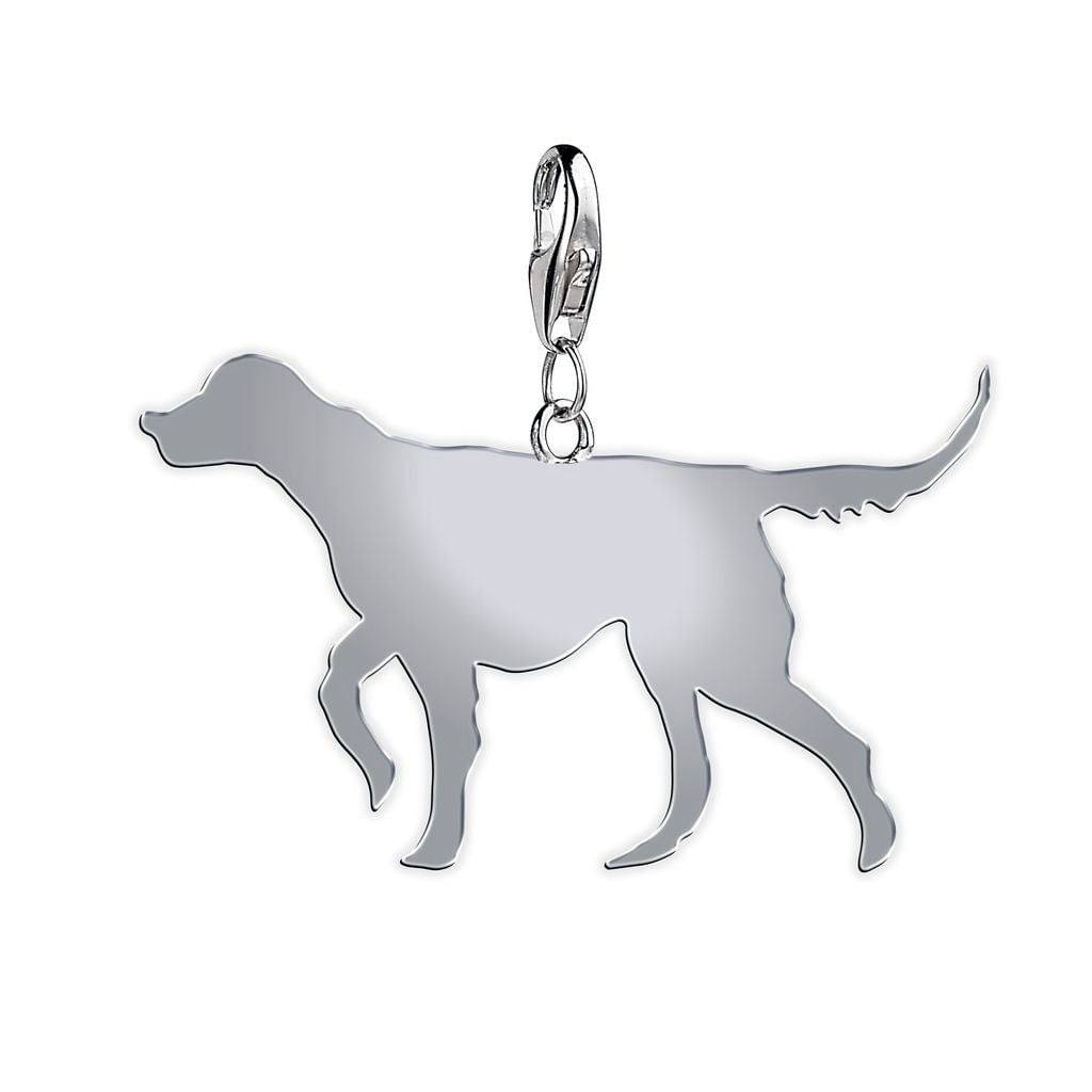 Mylee London Silver English Setter Silhouette Charm - Clip On Charm - No