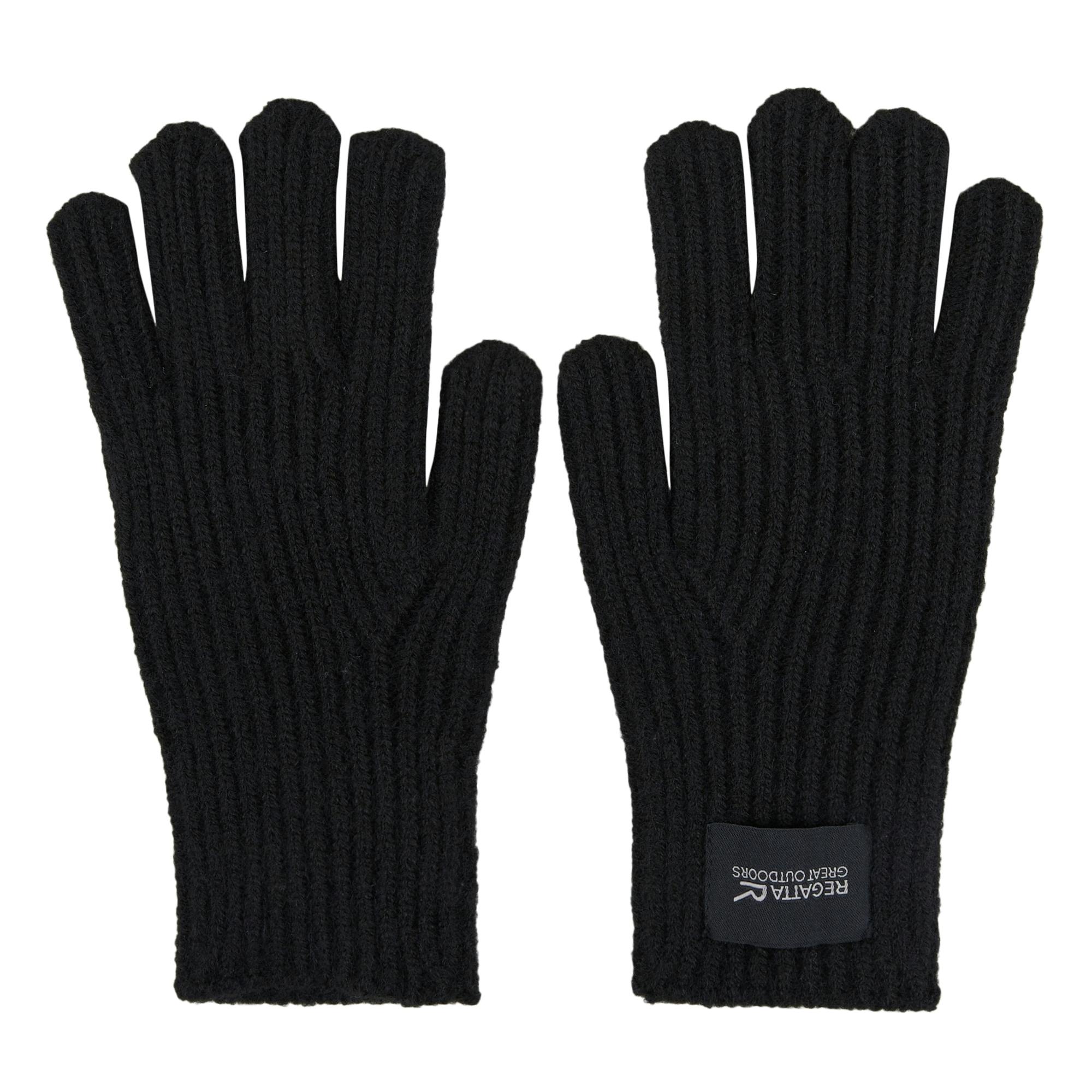 Regatta Unisex Black Adult Connora Gloves - S-M