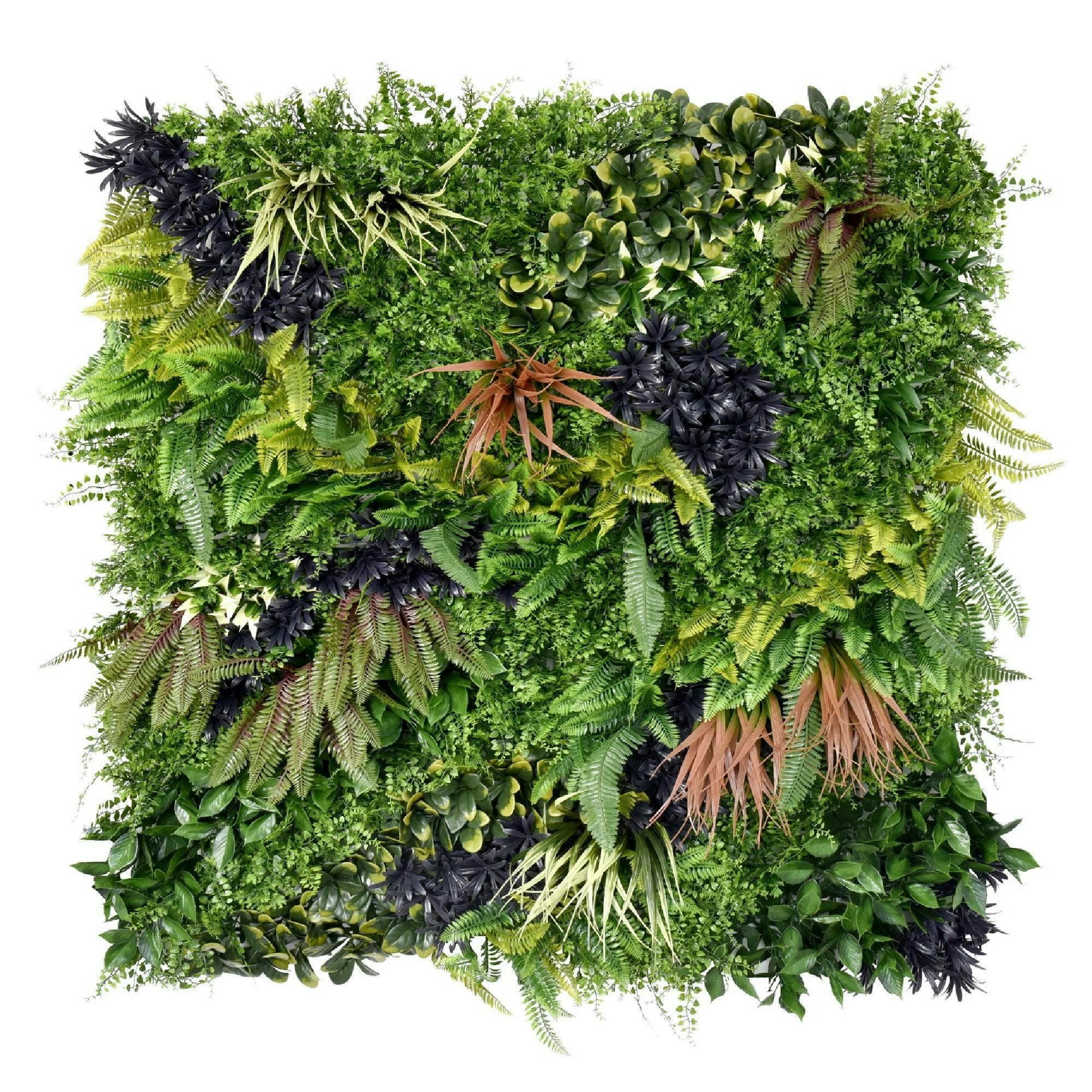 Rackhams Green Premium Artificial Plants Wall Panel 1M X 1M - Charm C