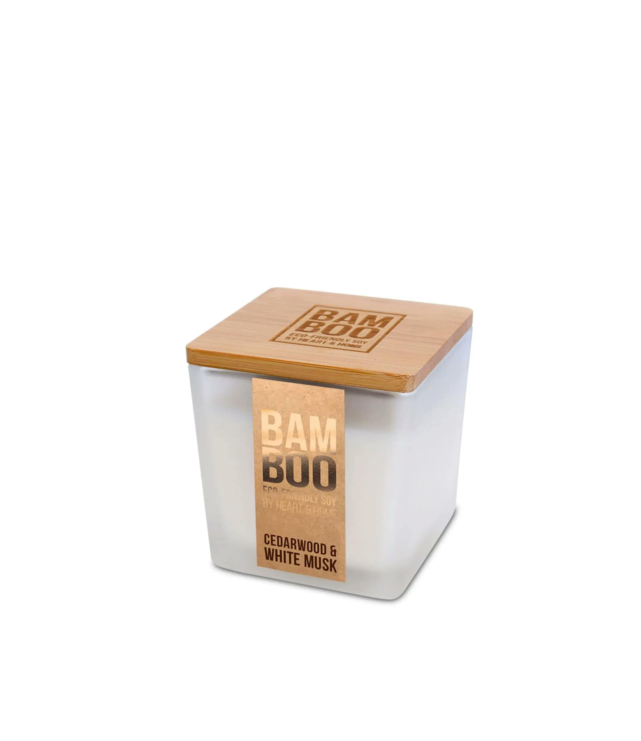 Bamboo White Cedarwood & Musk - Small Jar Candle
