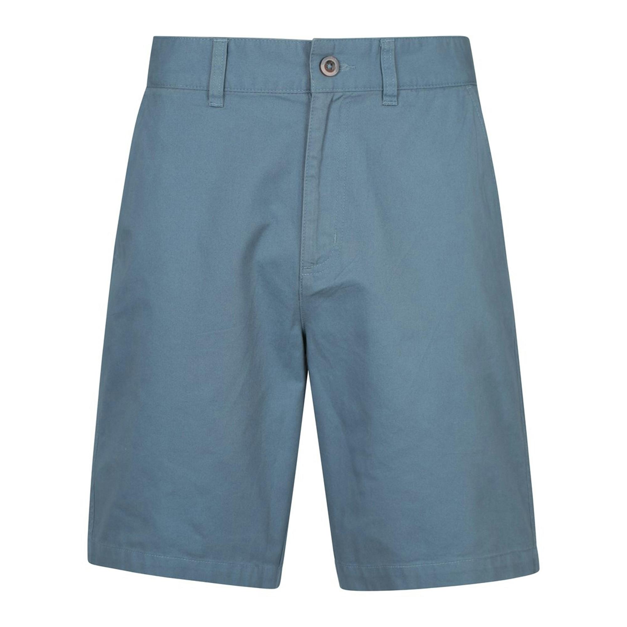 Mountain Warehouse Men's Blue Organic Chino Shorts - 36R - 100% Cotton