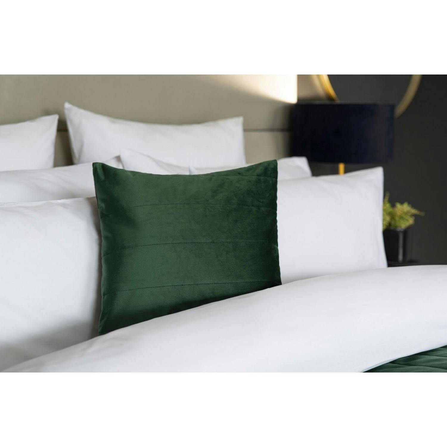 Belledorm Verona Cushion Cover - Emerald - 40Cm X 40Cm - Emerald - 100% Faux Suede