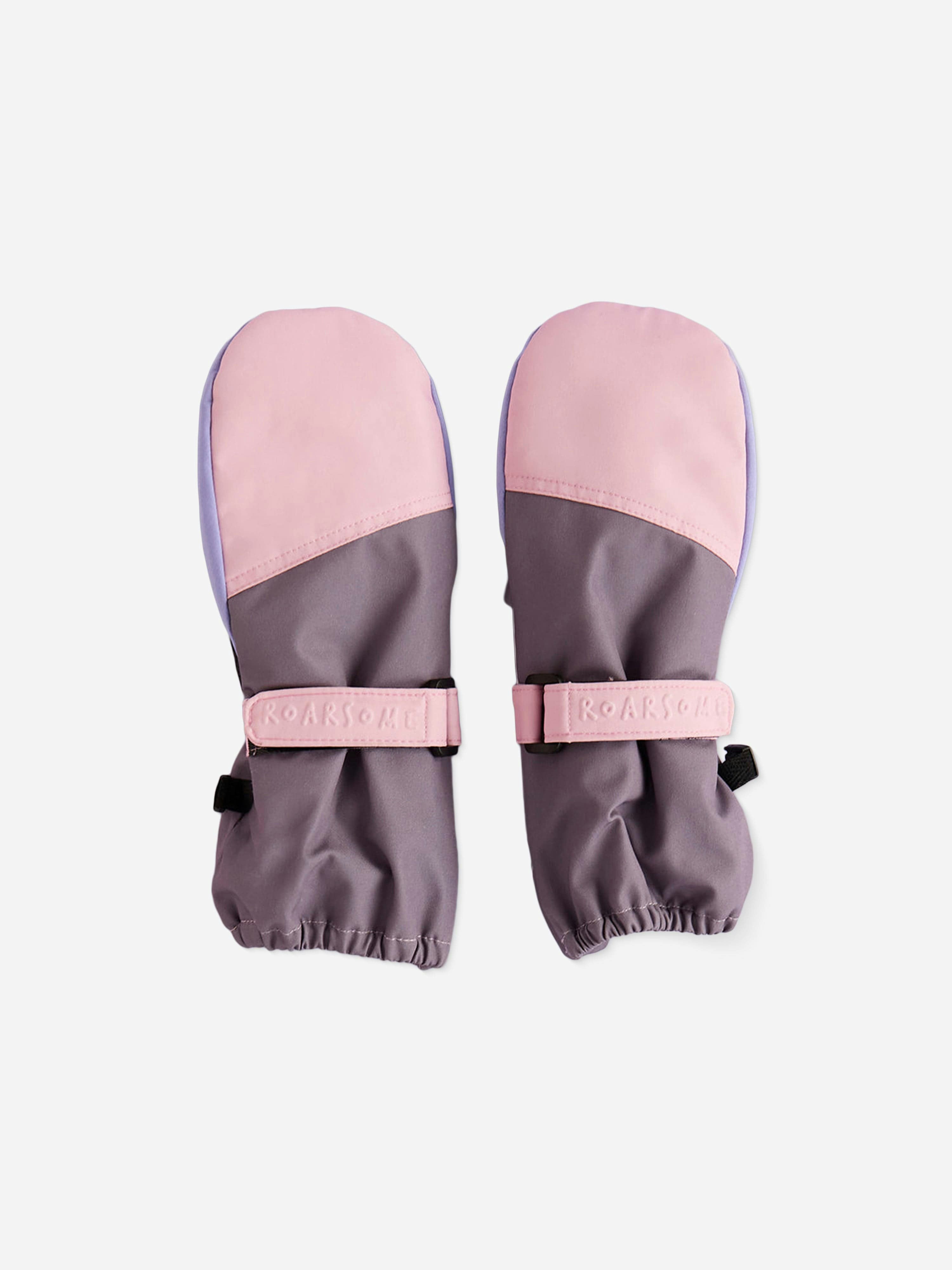 Roarsome Purple Kids Ski Gloves In - 1 - 2 Yrs