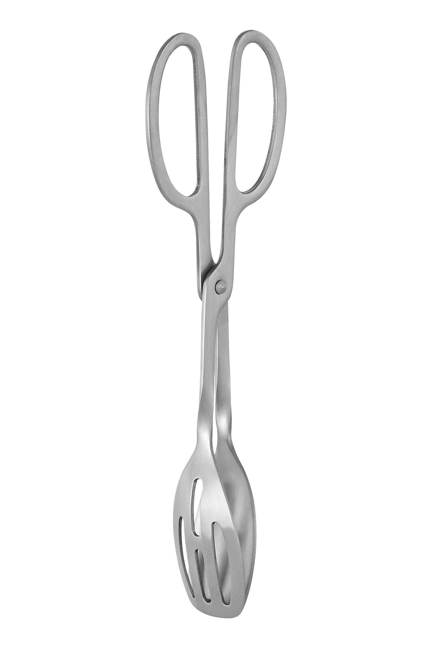 Maison By Premier Silver Hera Brushed Stainless Steel Tongs