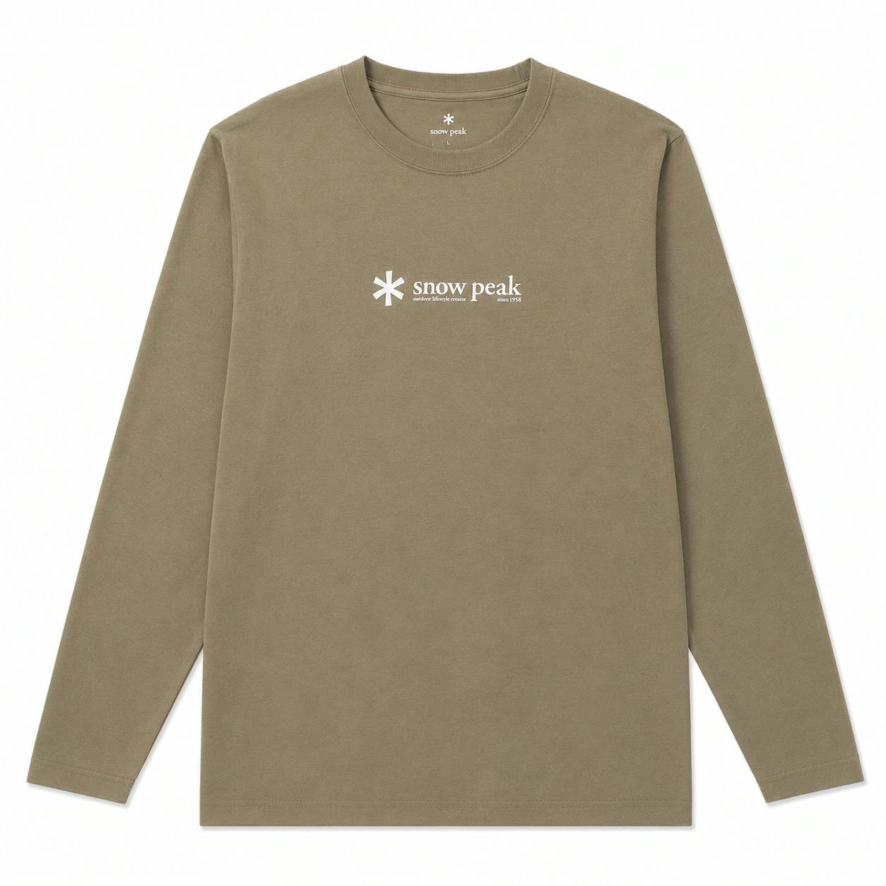 Snow Peak Soft Cotton Logo Long Sleeve T-Shirt Pro - L