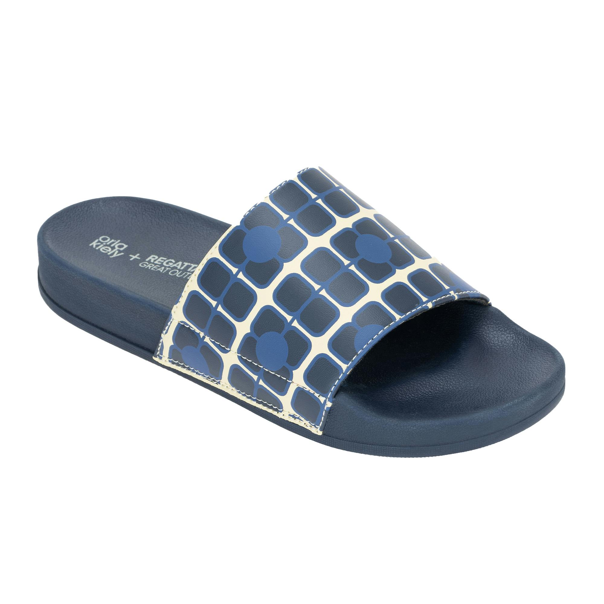 Regatta Women's Light Orla Kiely Sliders - Navy - 7 Uk - Navy - 100% Mixed