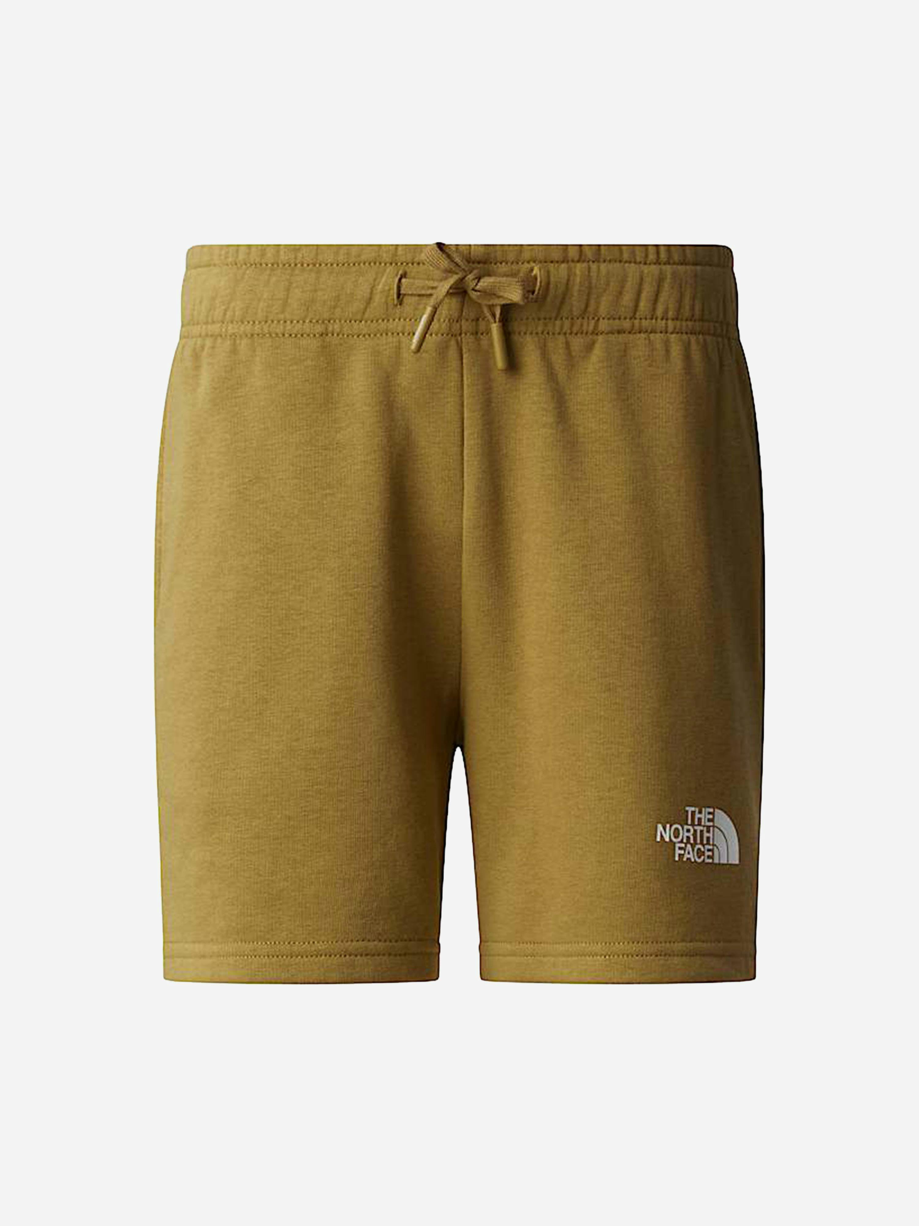 The North Face Light/Green/Beige Kids Simple Dome Regular Shorts In - 6 Yrs