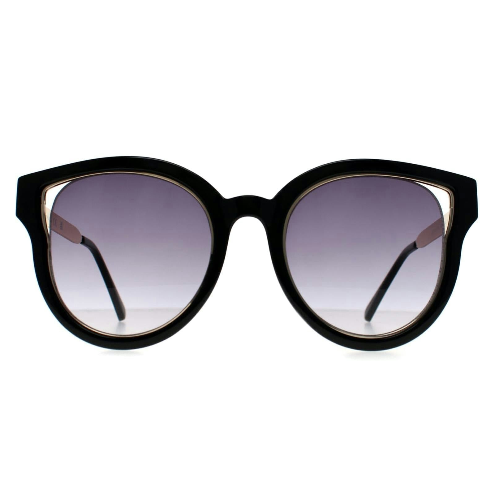 Guess Women's Black/Gold Gf0323 Shiny And Sunglasses
