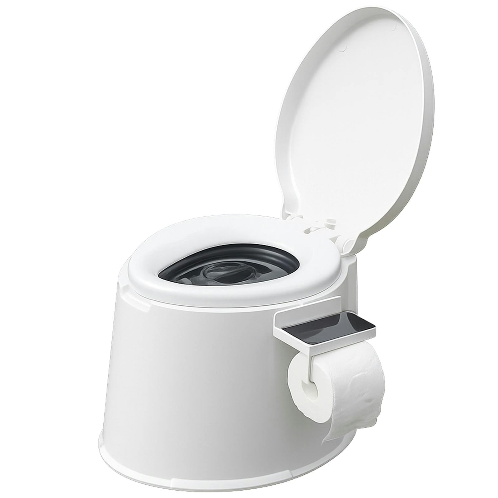 Rackhams 5L Portable Camping Toilet Compact Adult Travel Seat Outdoor Festival Caravan