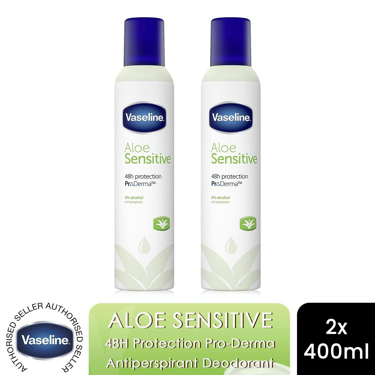 Vaseline Anti-Perspirant Deodorant Spray Aloe Sensitive Women 250Ml, 2 Pack - Image 6