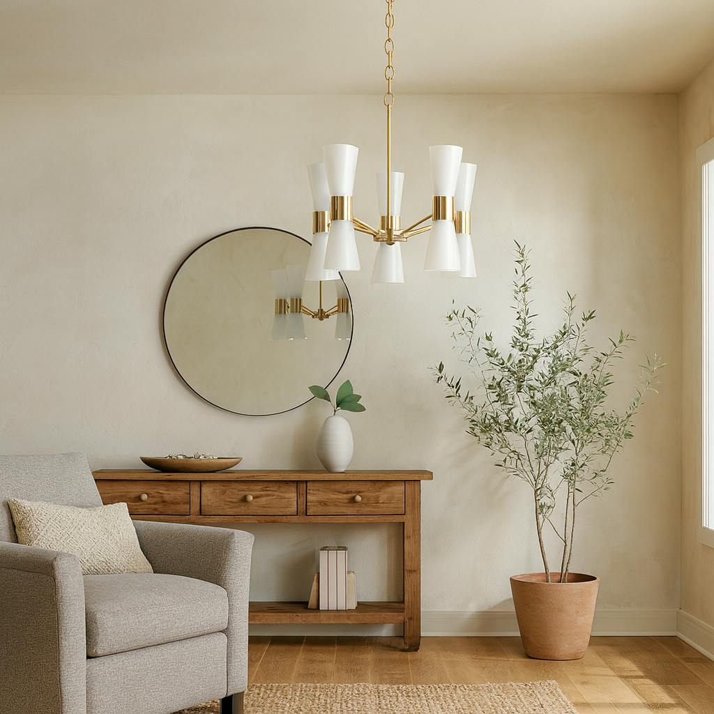 Pagazzi Lighting Light/Gold Pagazzi Ing Herrera 10 Pendant Ceiling
