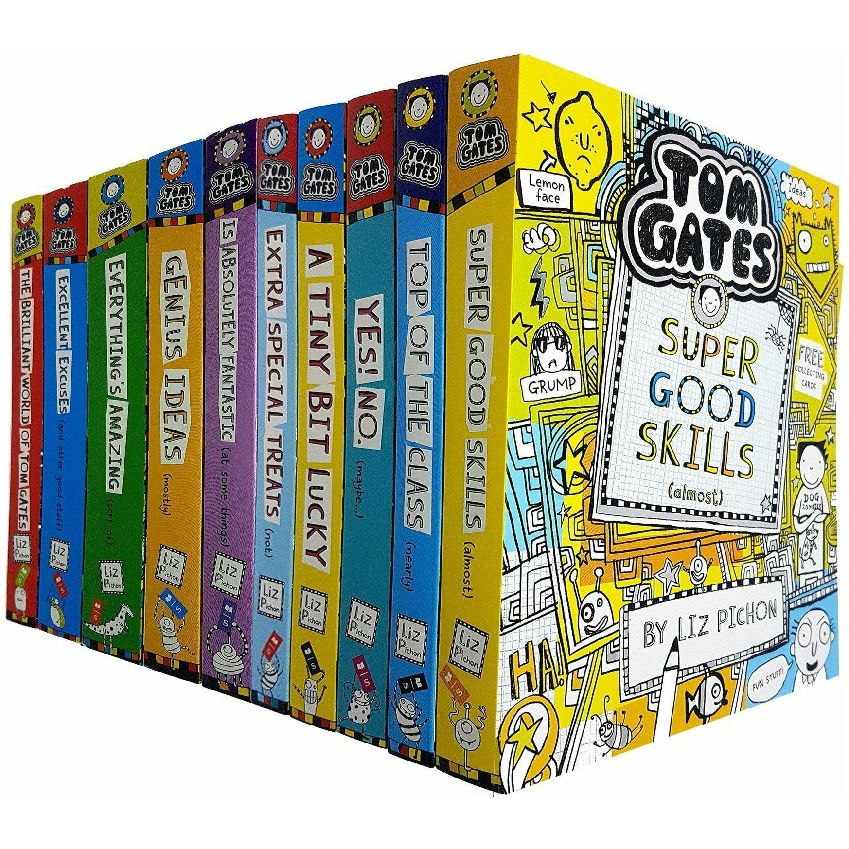 Scholastic Tom Gates Collection 10 Books Set By Liz Pichon (Books 1-10)