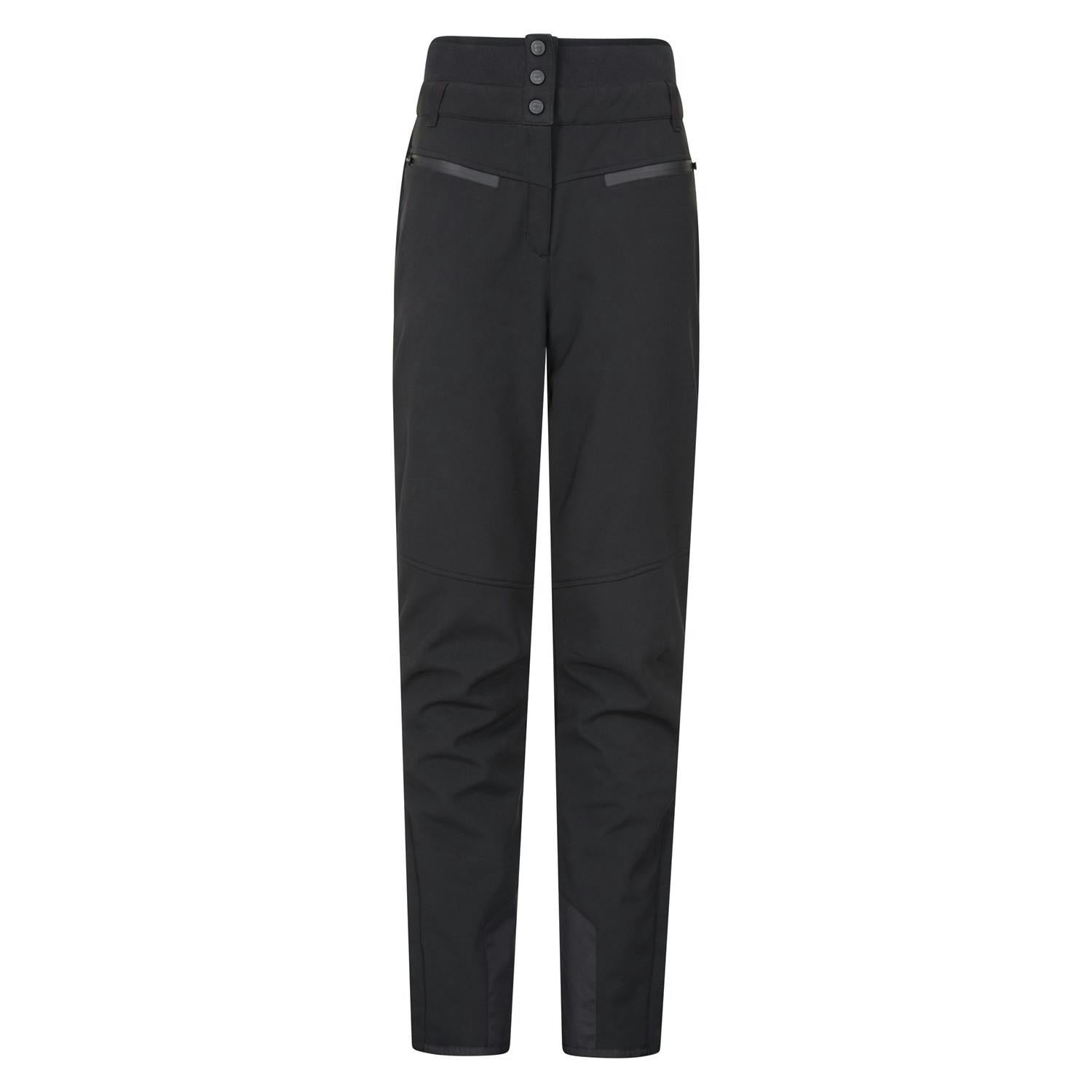 Mountain Warehouse Women's Black Avalanche Recco High Waist Ski Trousers - 18 Uk - 94% Recycled Polyester/6% Elastane