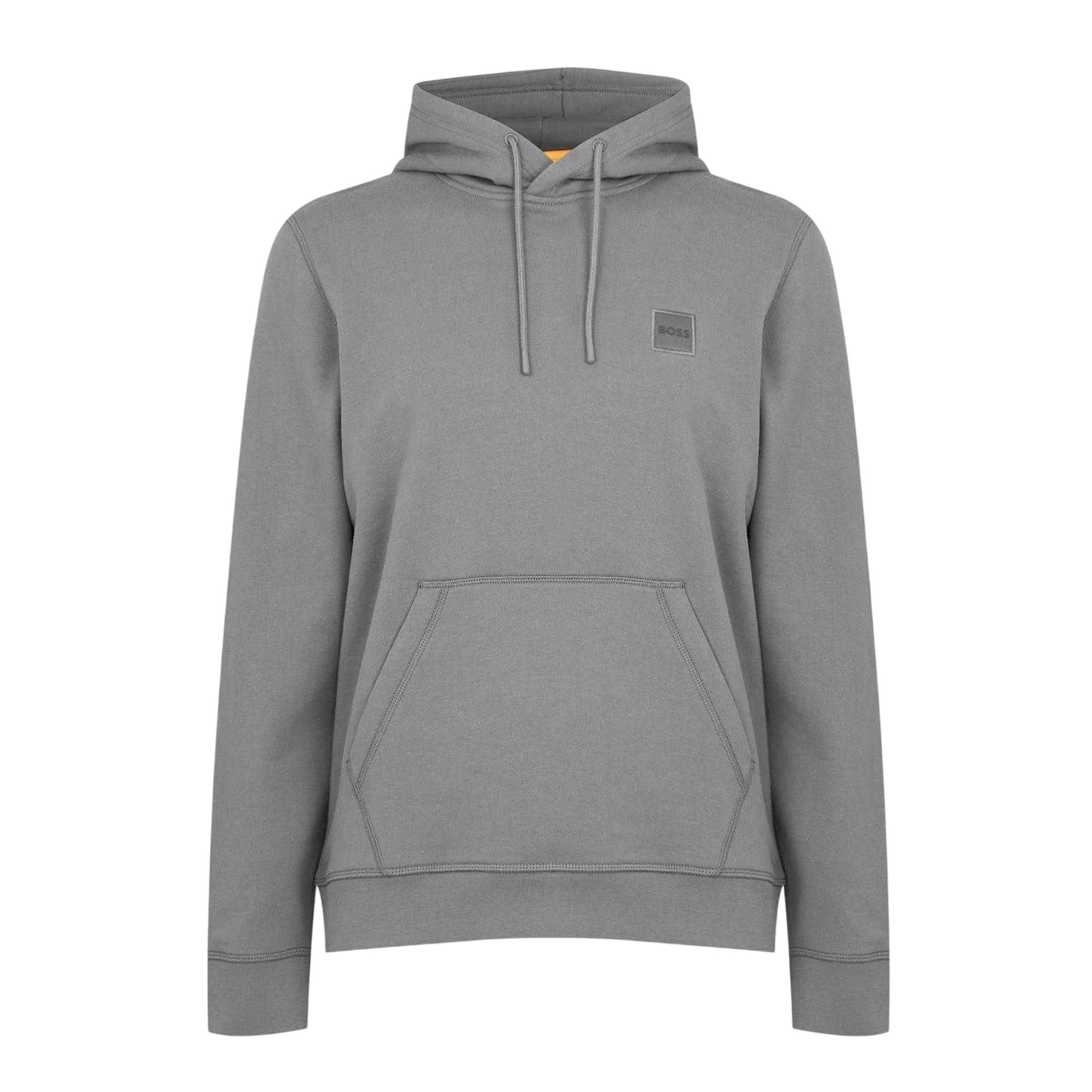 Boss Men's Wetalk Pullover Hoodie - Charcoal - Xl - Charcoal - 100% Cotton