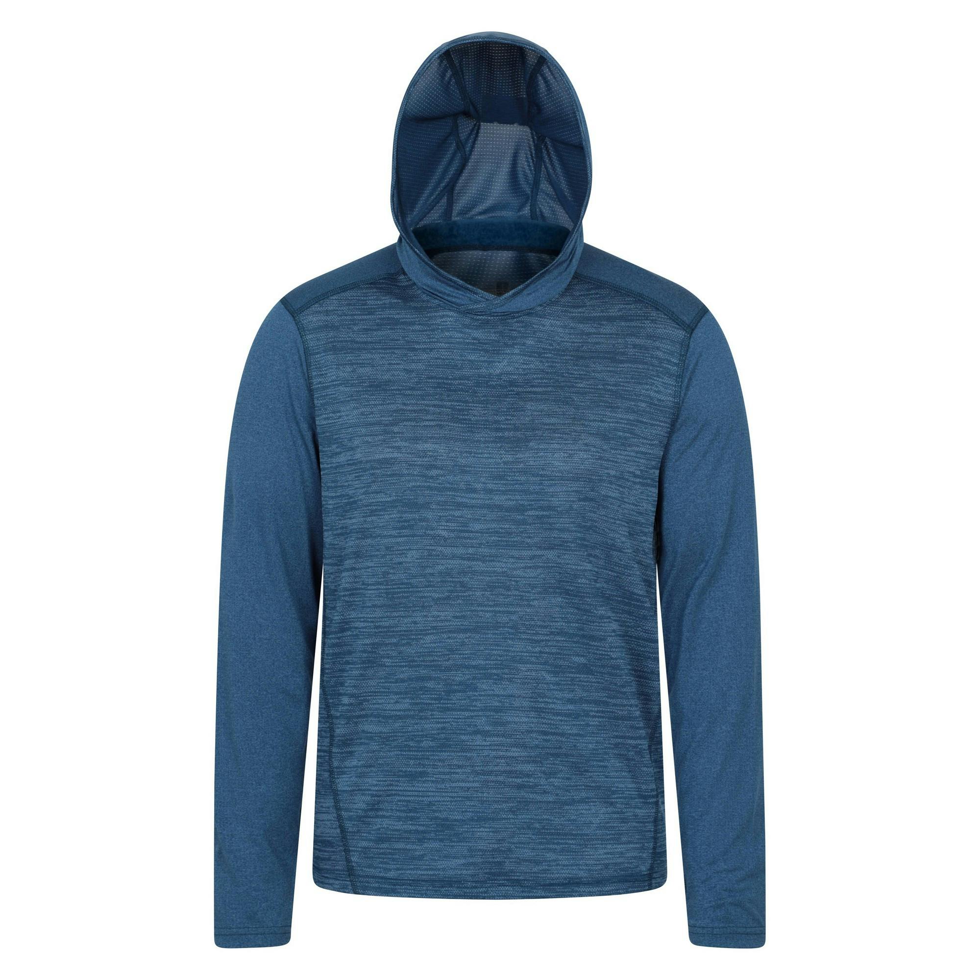 Mountain Warehouse Men's Blue Ignite Active Hoodie - 3XL - 100% Polyester