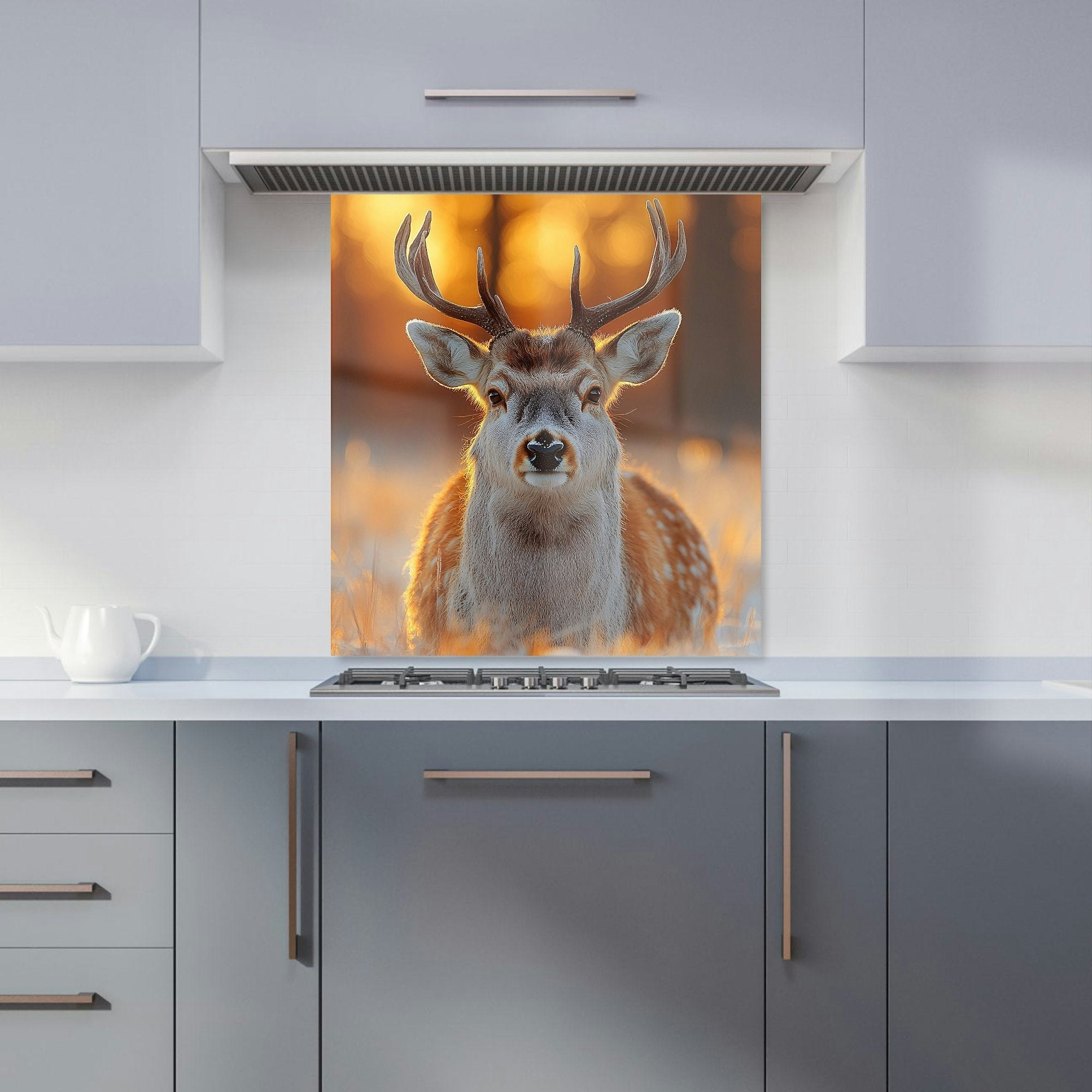 Warren Reed Deer Kitchen Splashback - W700mm X H750mm