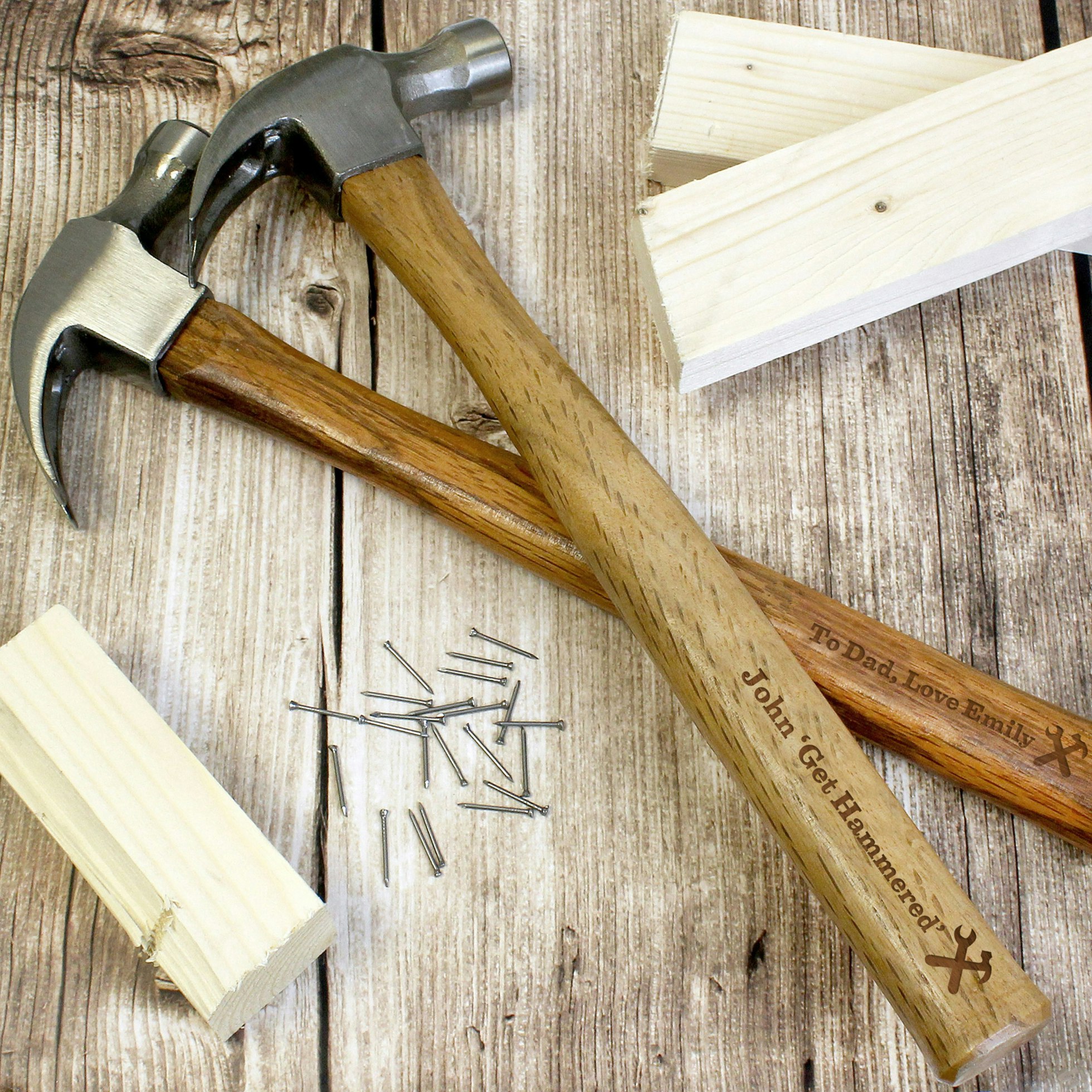 Rackhams Grain Personalised Man At Work Hammer
