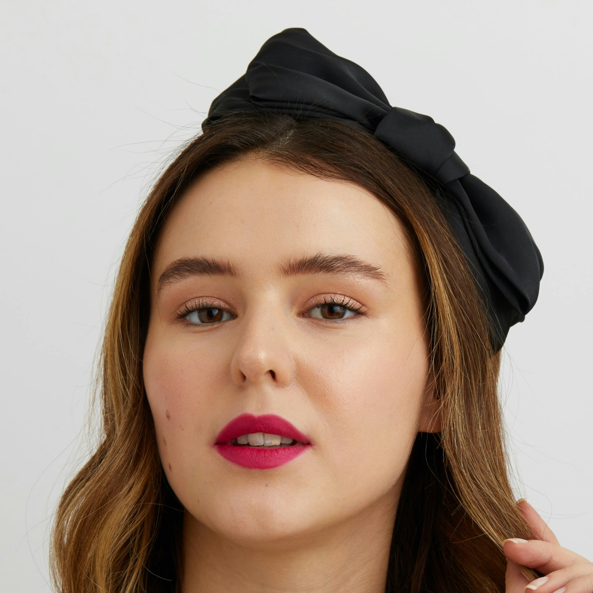 Queenmee Accessories Black Fascinator Bow Headband