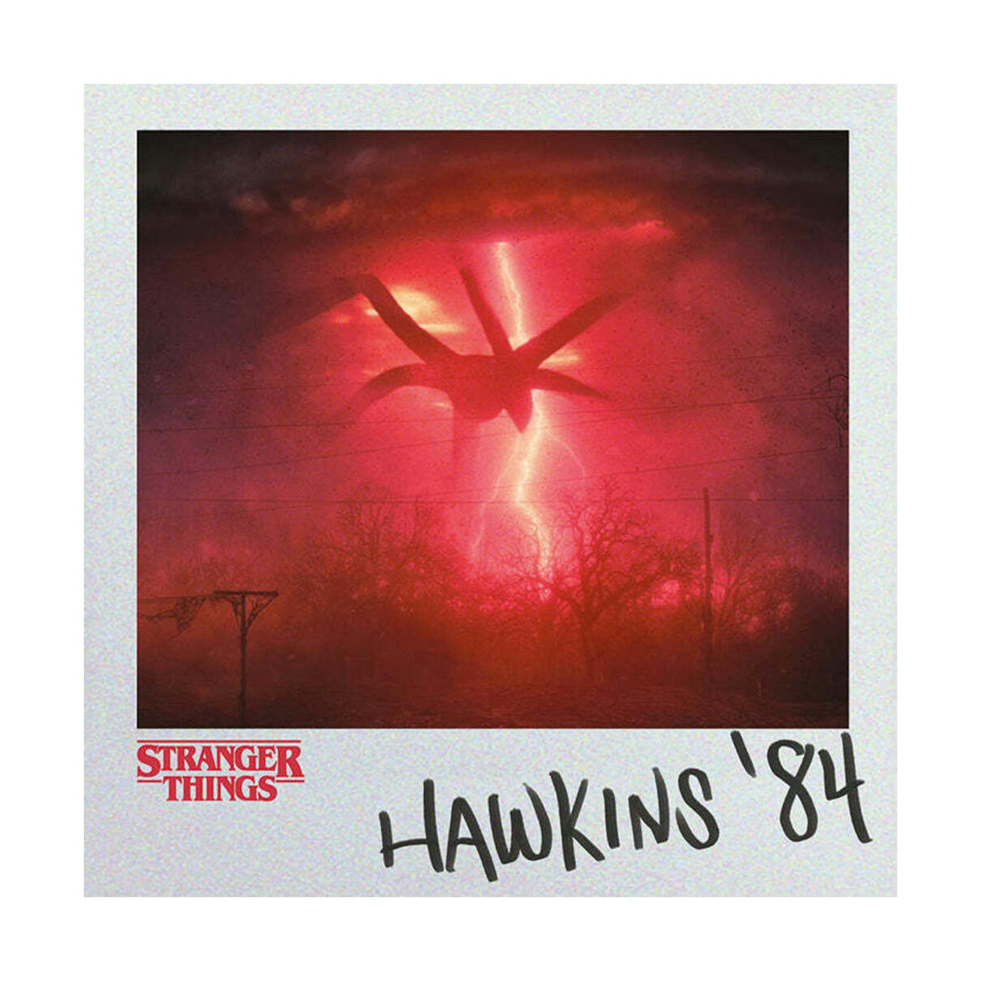 Stranger Things Red/Black Hawkins ´84 Canvas Print - 40Cm X 40Cm
