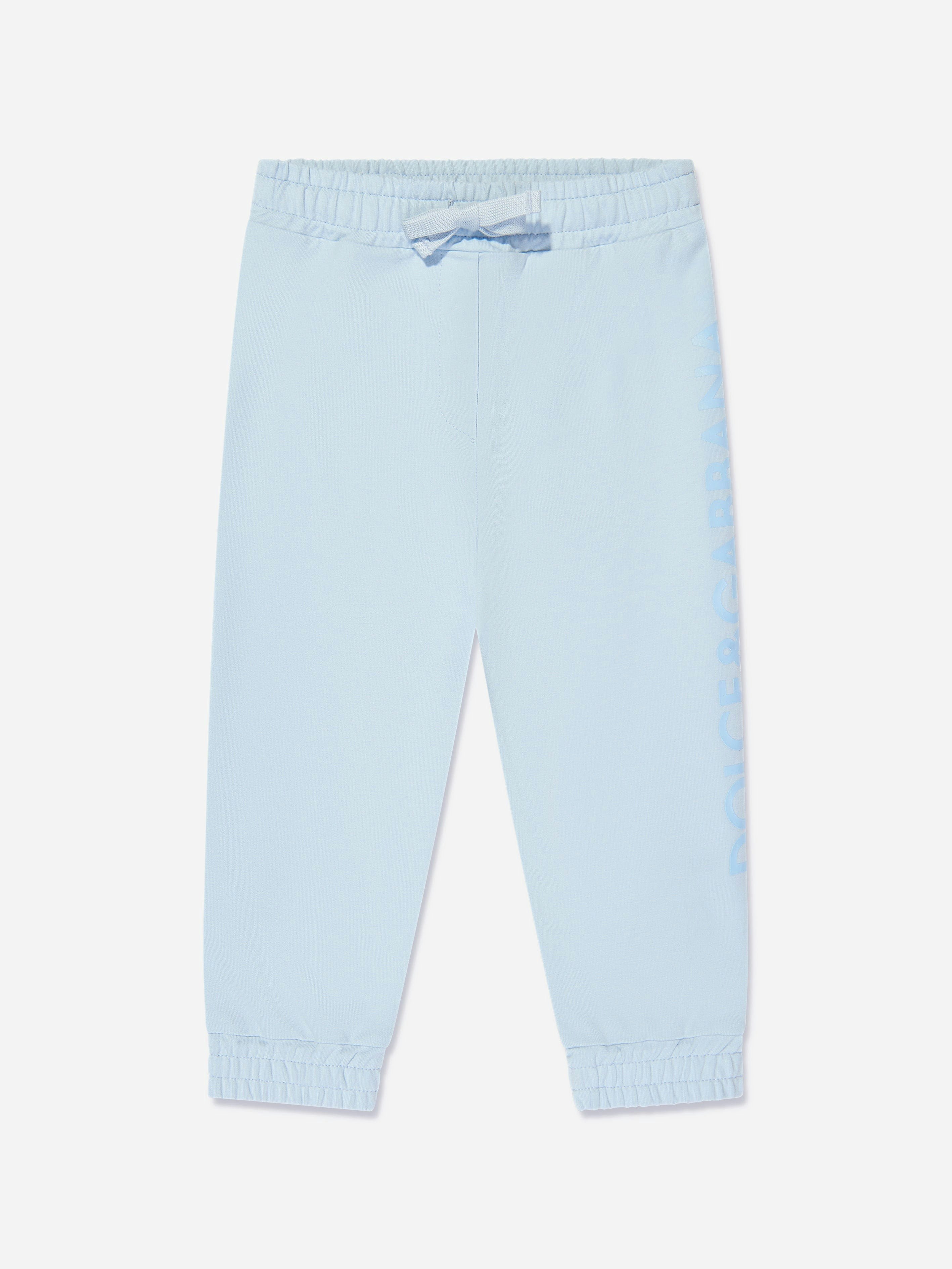 Dolce & Gabbana Kids Boys Blue Dolce & Gabbana Baby Joggers In - 24 - 30 Mths