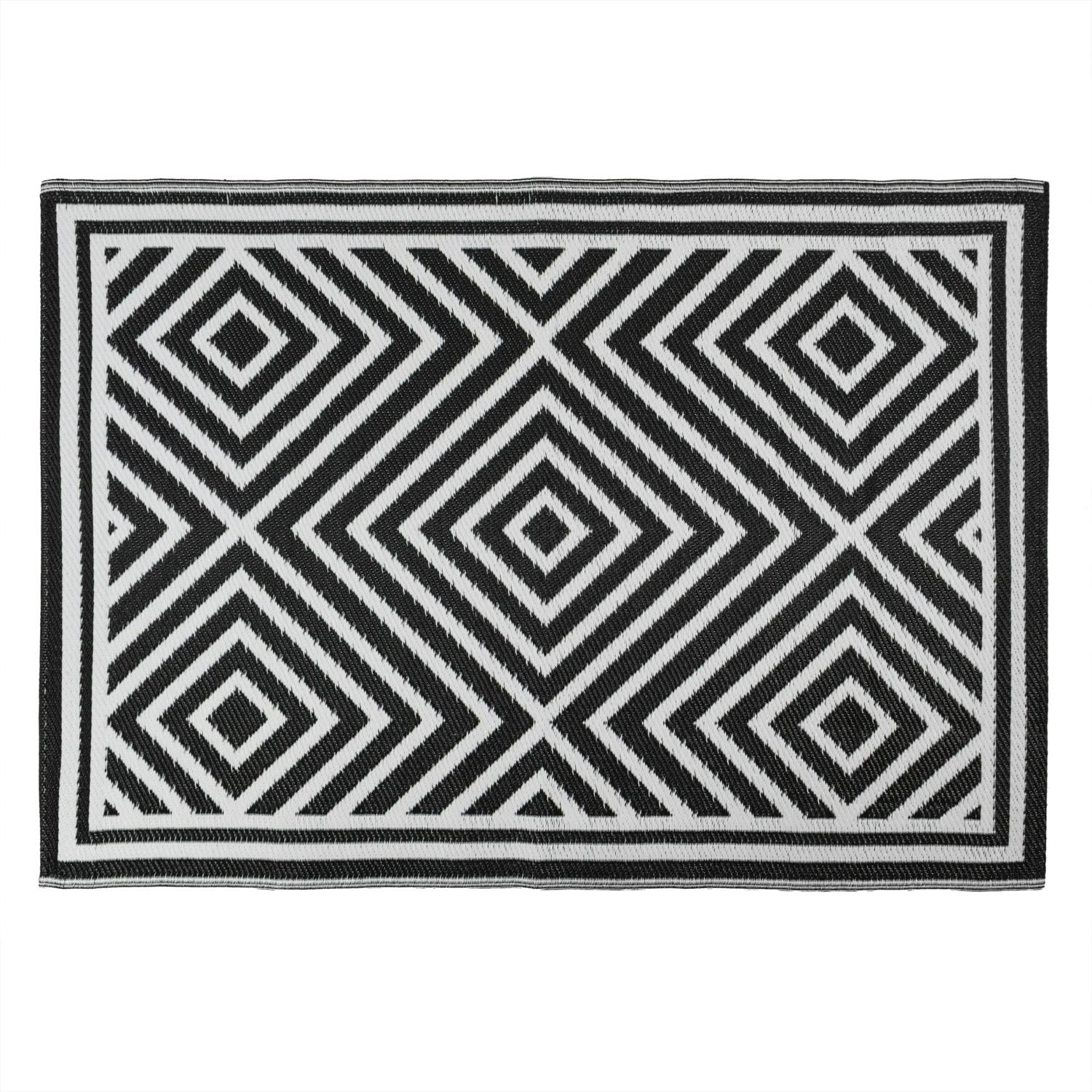 Rackhams The Gardener Reversible Tile Design Outdoor Patio Rug 150X210cm
