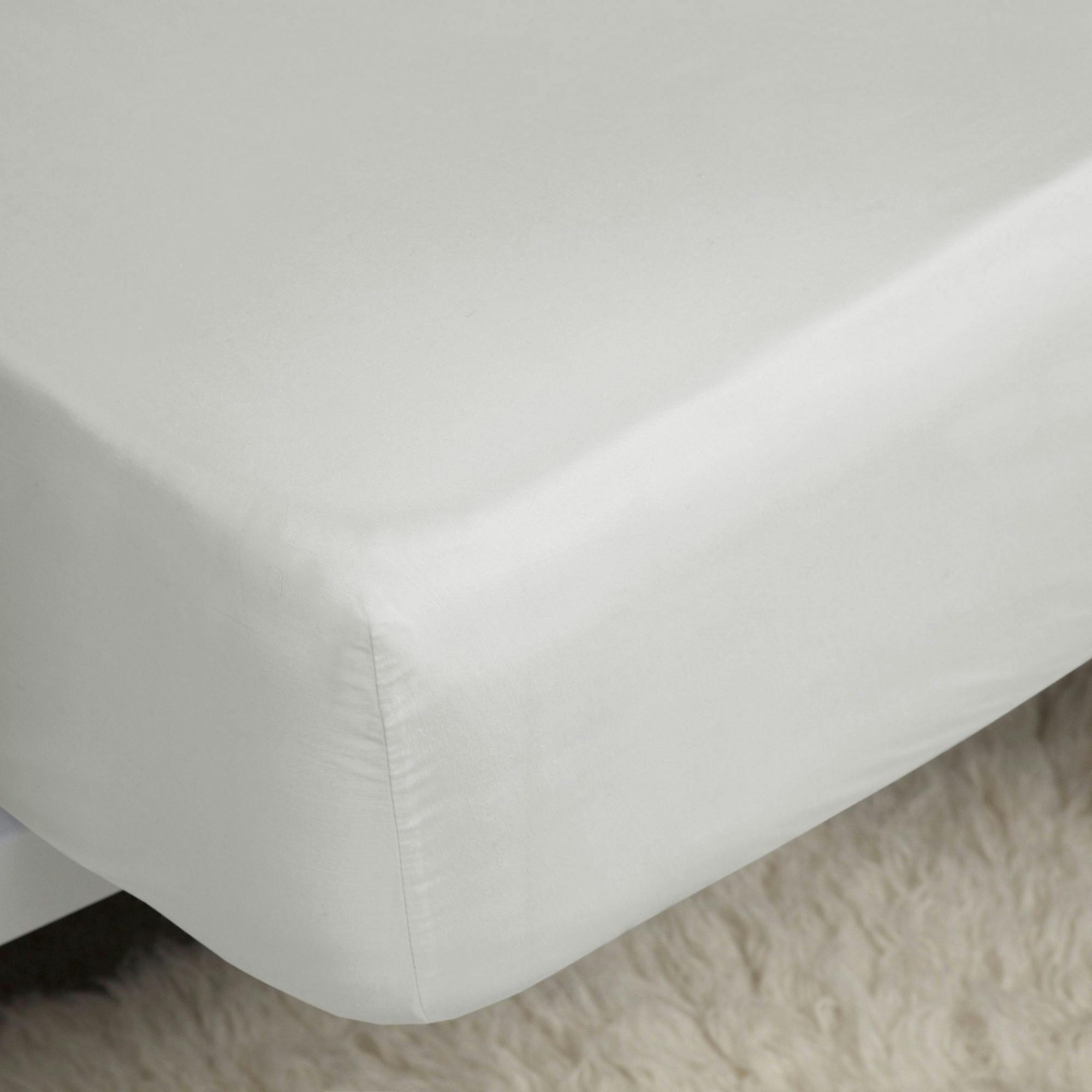 Belledorm Ivory 400 Thread Count Egyptian Cotton Extra Long Fitted Sheet - 38Cm Depth - 100% Egyptian Cotton