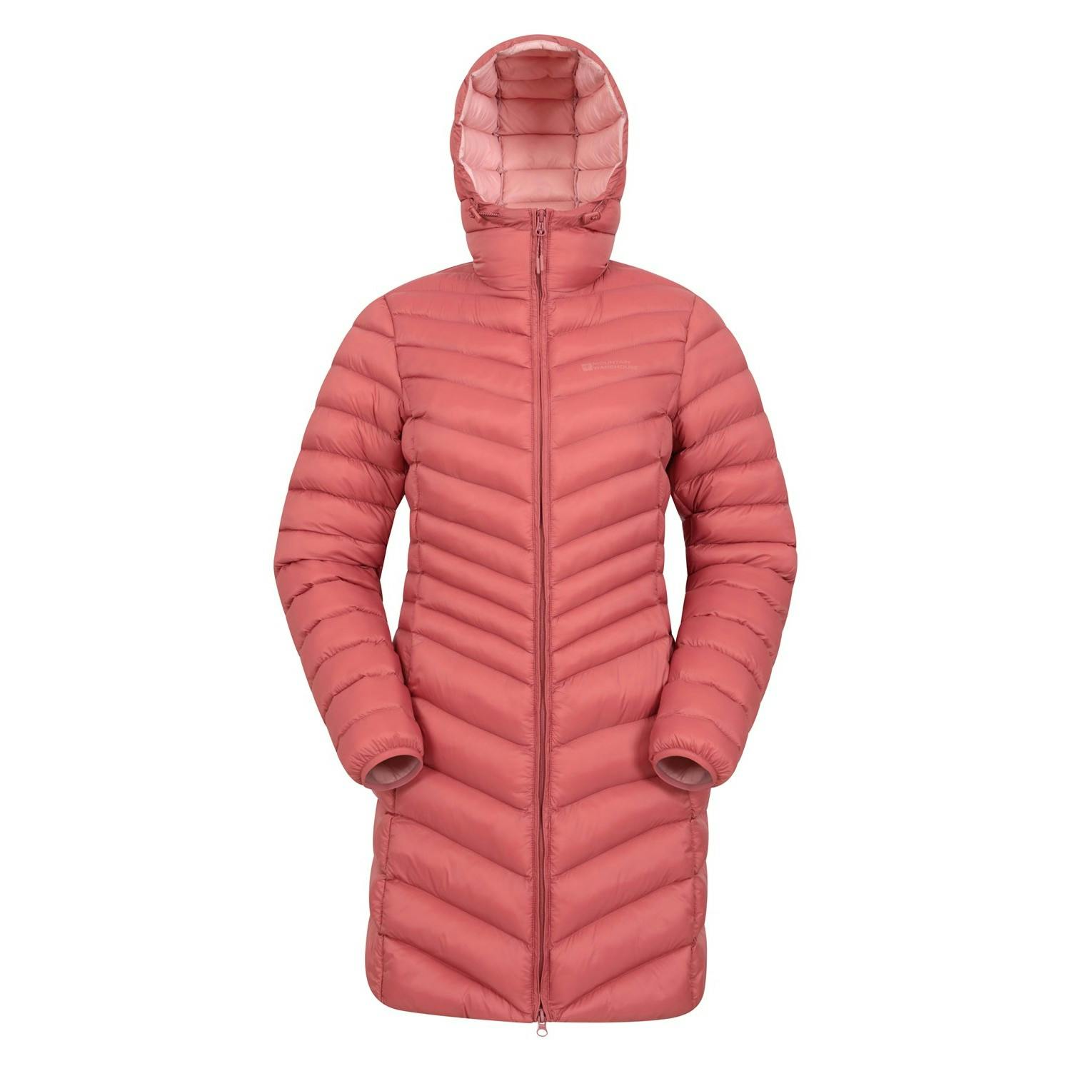 Mountain Warehouse Women's Florence Long Padded Jacket - Rust - 18 Uk - Rust - 100% Nylon