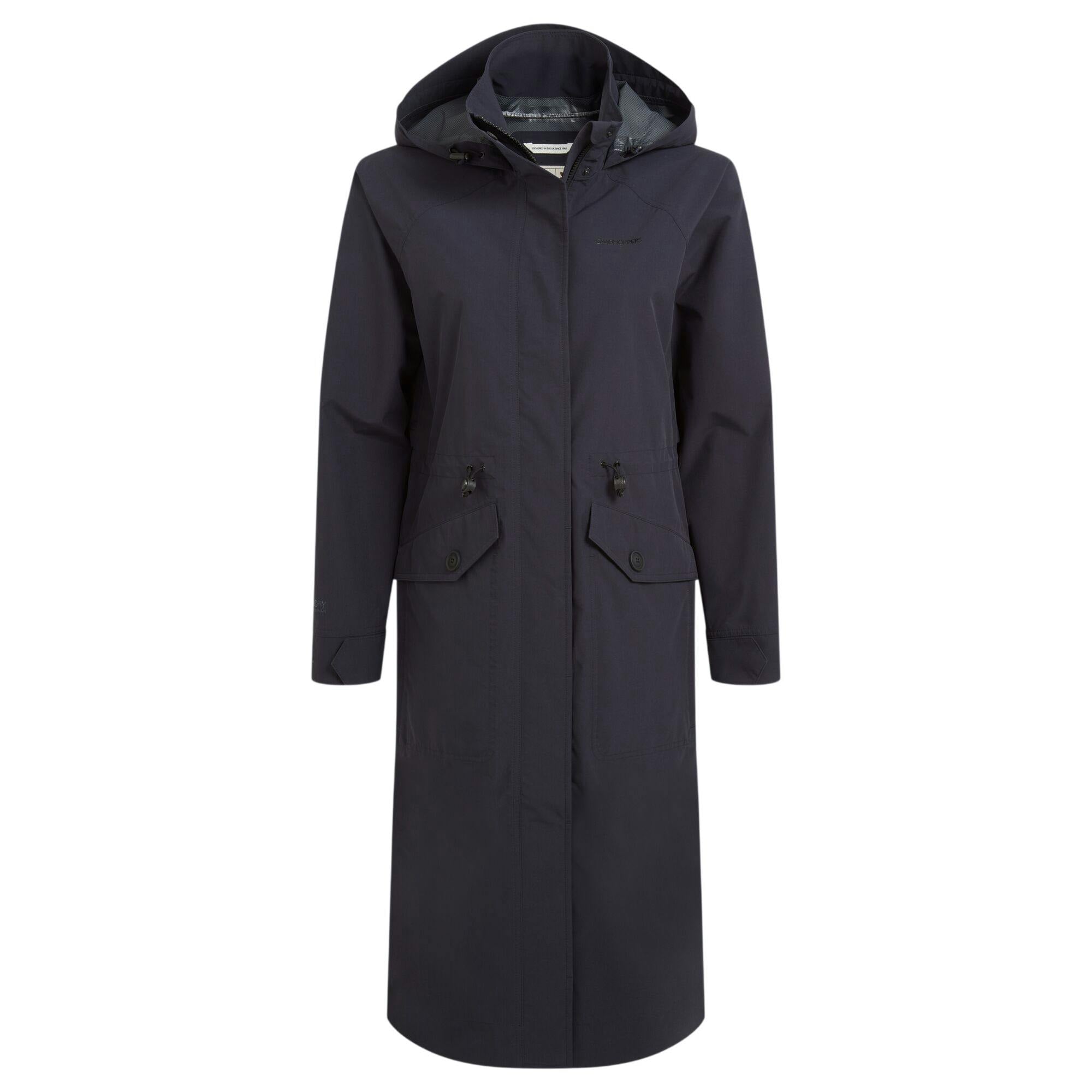Craghoppers Women's Dark National Trust Saxifrage Waterproof Jacket - Sapphire - 16 Uk - Sapphire - 100% Recycled Polyester