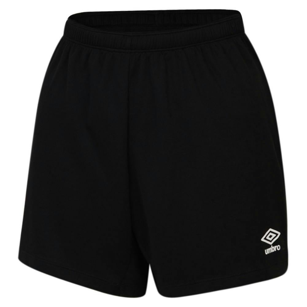 Umbro Women's Black / Club Logo Shorts - M - 100% Polyester