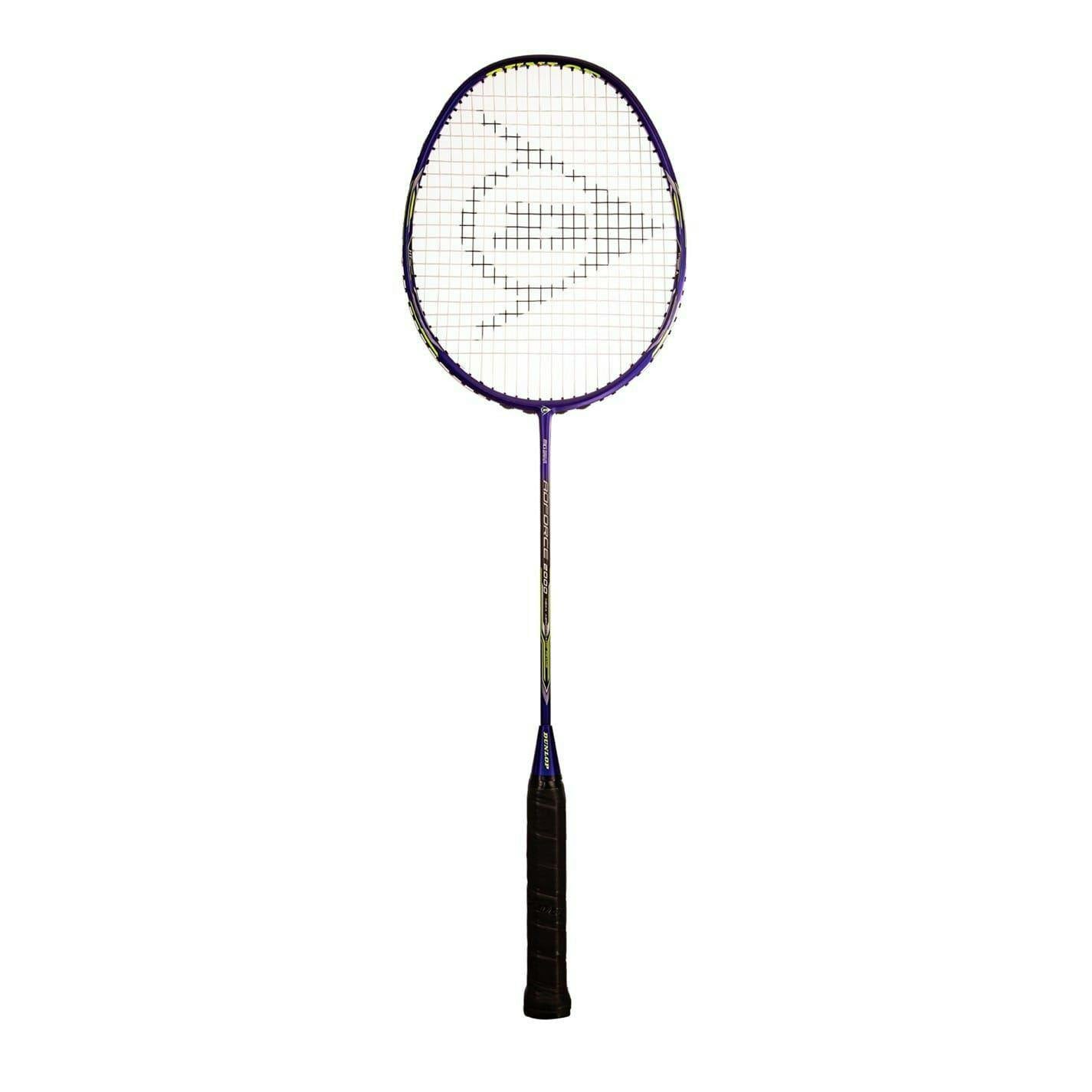 Dunlop Blue/Yellow Adforce 2000 Badminton Racket - One Size - 100% Graphite