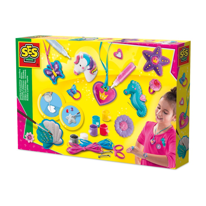 SES Creative - Casting and Painting Jewellery Set - Kids DIY Craft Kit - Image 5