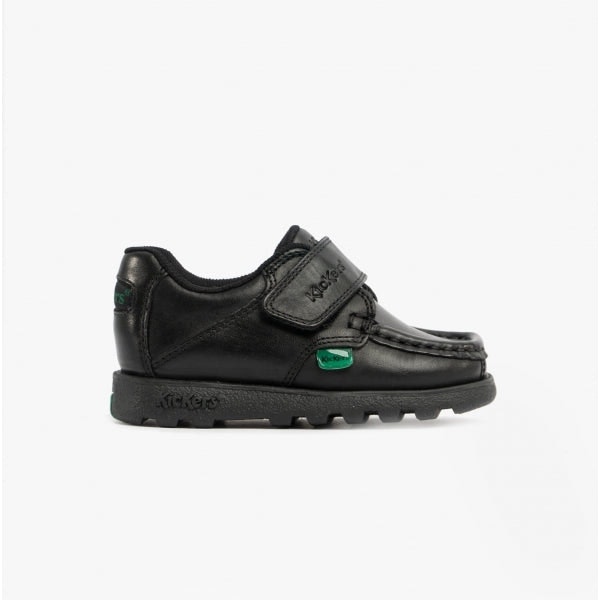 Kickers Boys Black 114248 Fragma Strap School Shoes - Uk 7 / Eur 24