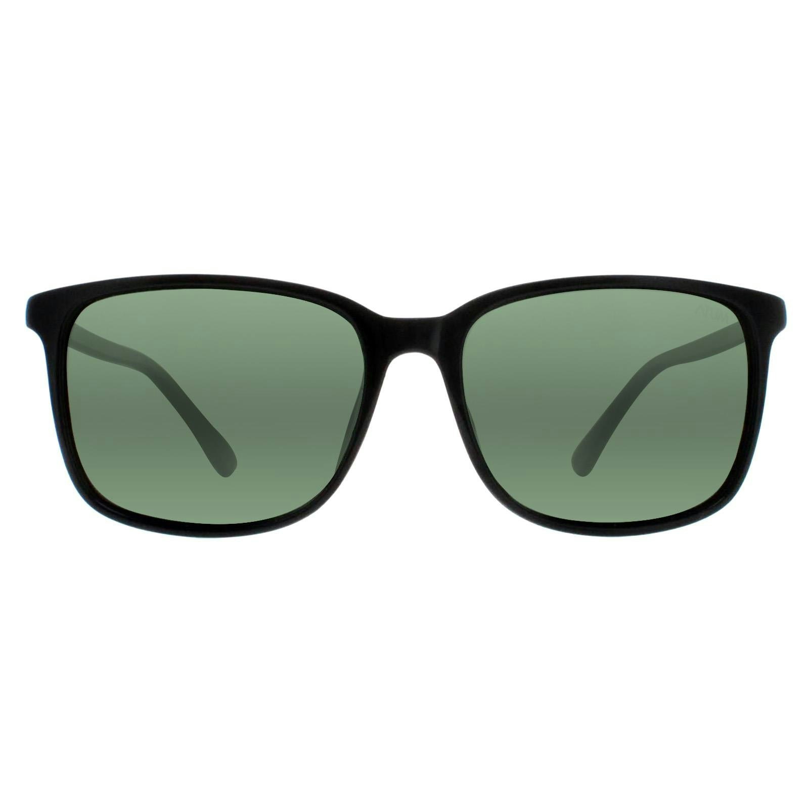 Atum Men's Black Quill Shiny Sunglasses